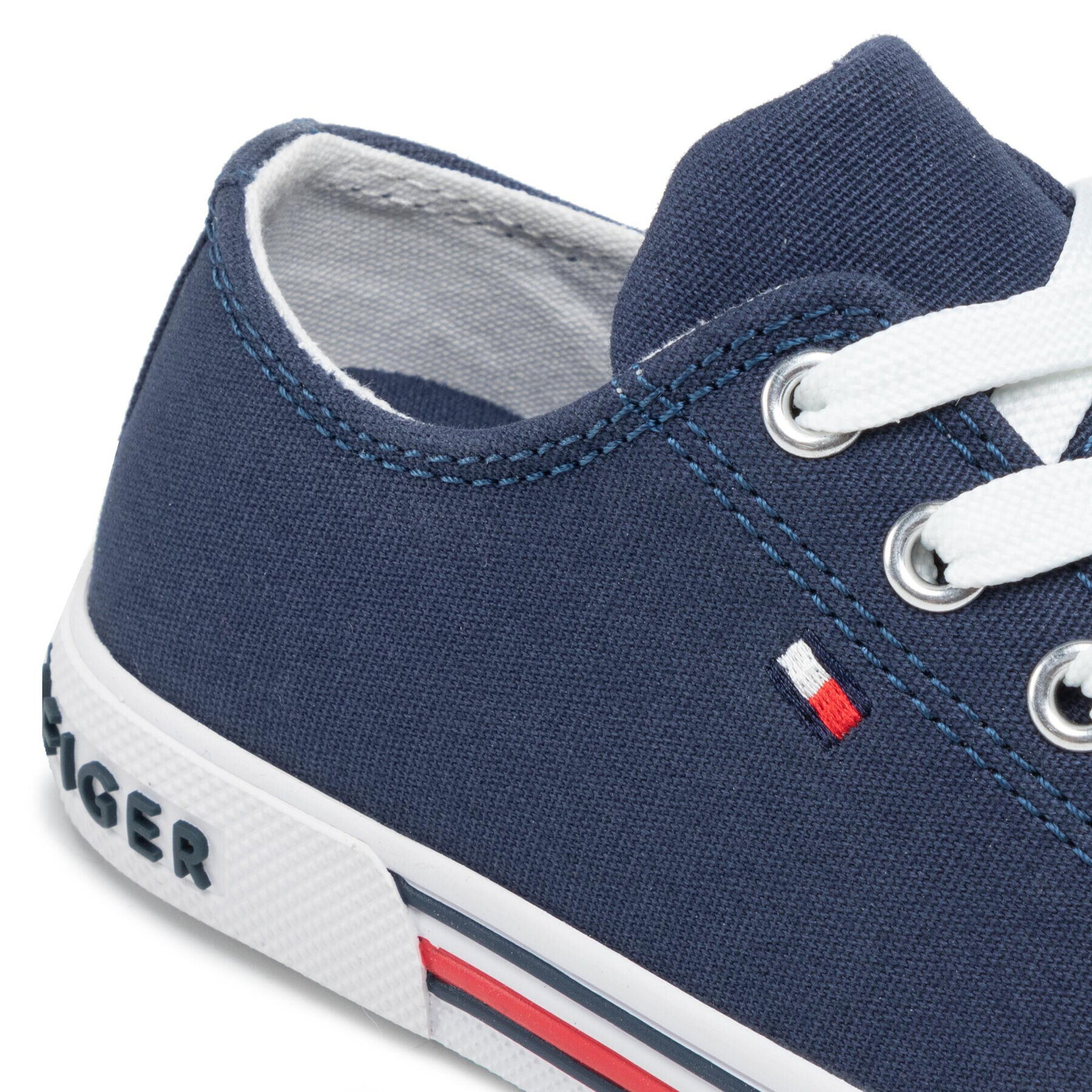 Tommy Hilfiger Plátěnky Low Cut Lace-Up Sneaker T3X4-30692-0890 M Tmavomodrá - Pepit.cz