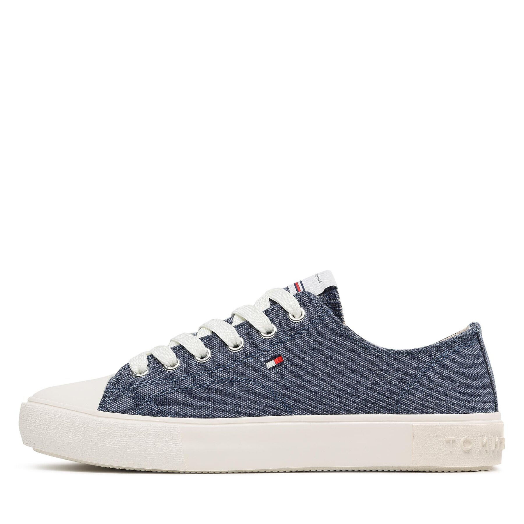 Tommy Hilfiger Plátěnky Low Cut Lace-Up T3X9-32827-0890 S Modrá - Pepit.cz