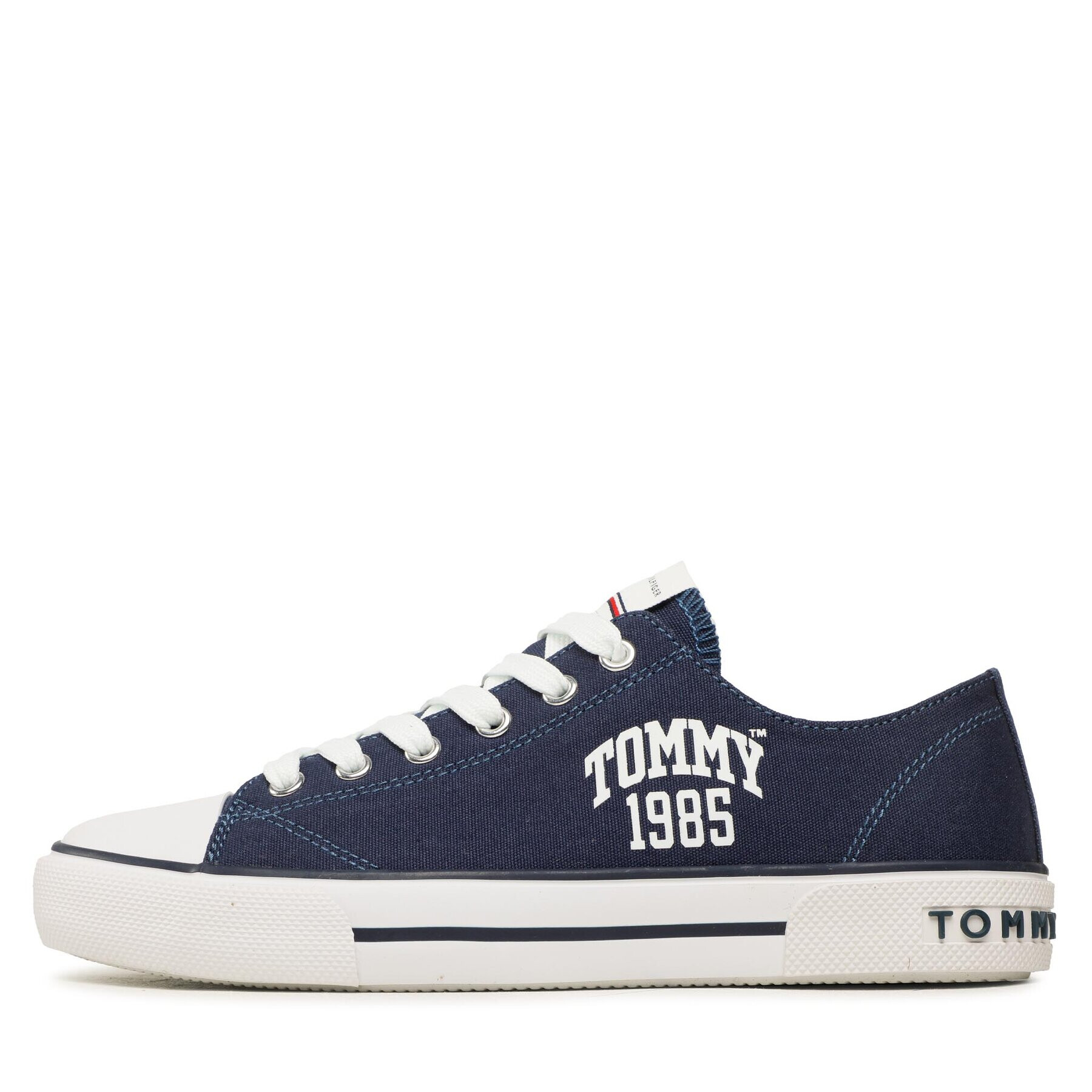 Tommy Hilfiger Plátěnky Varisty Low Cut Lace-Up Sneaker T3X9-32833-0890 S Tmavomodrá - Pepit.cz