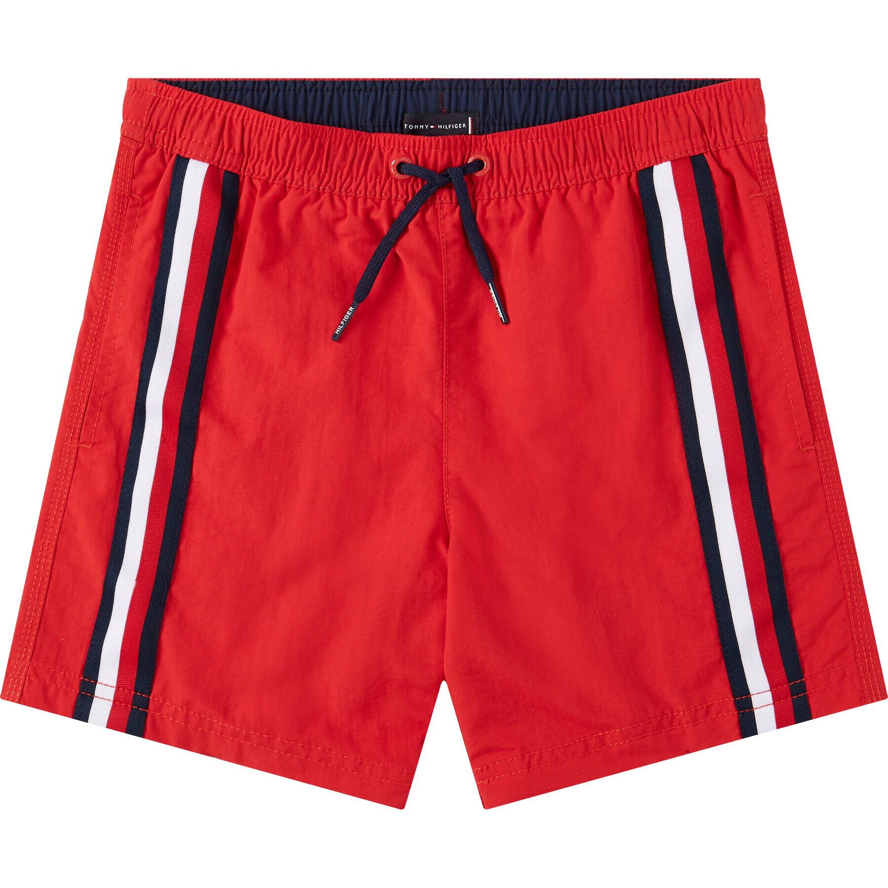 Tommy Hilfiger Plavecké šortky Medium Drawstring UB0UB00282 D Červená Regular Fit - Pepit.cz