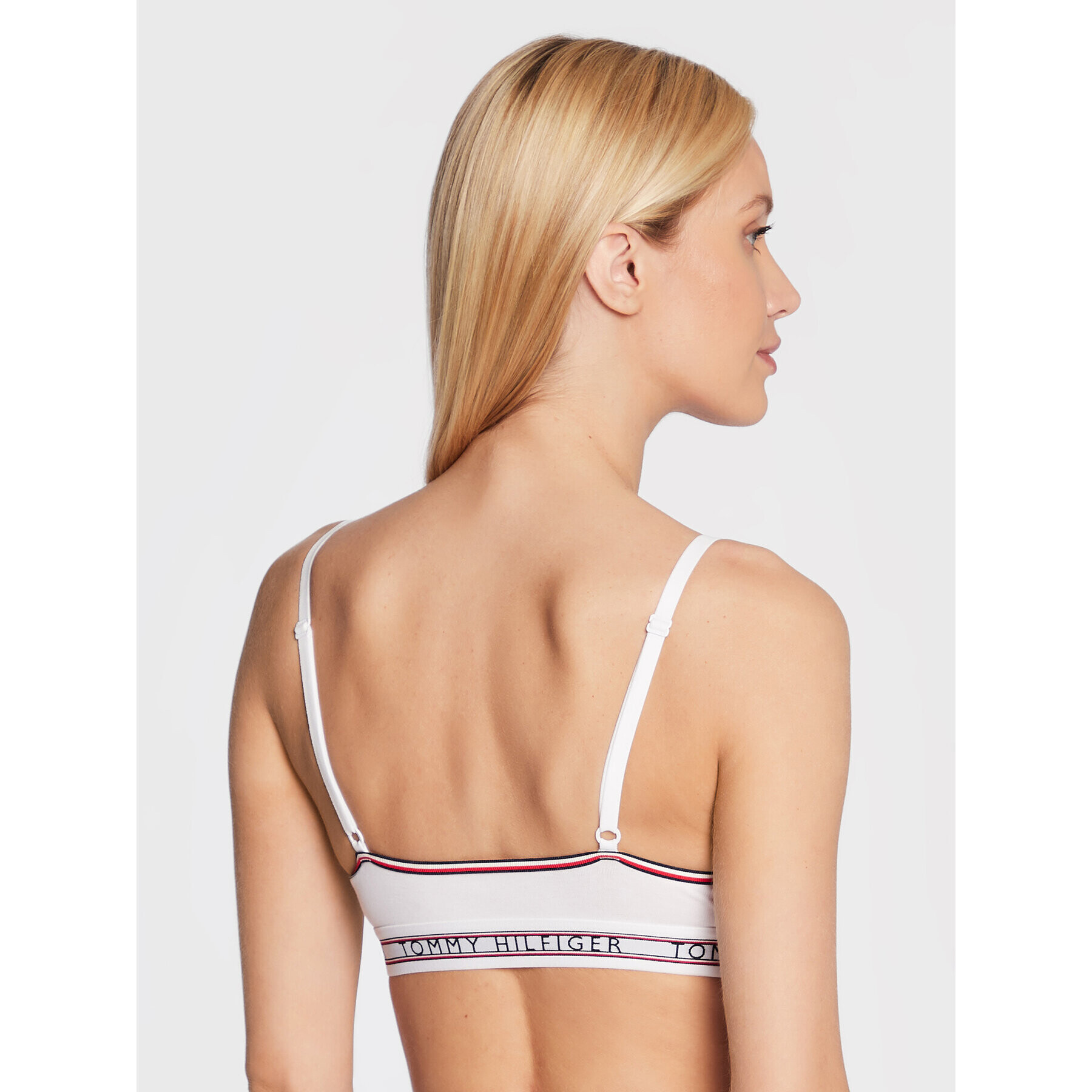 Tommy Hilfiger Podprsenka Bralette UW0UW03504 Bílá - Pepit.cz