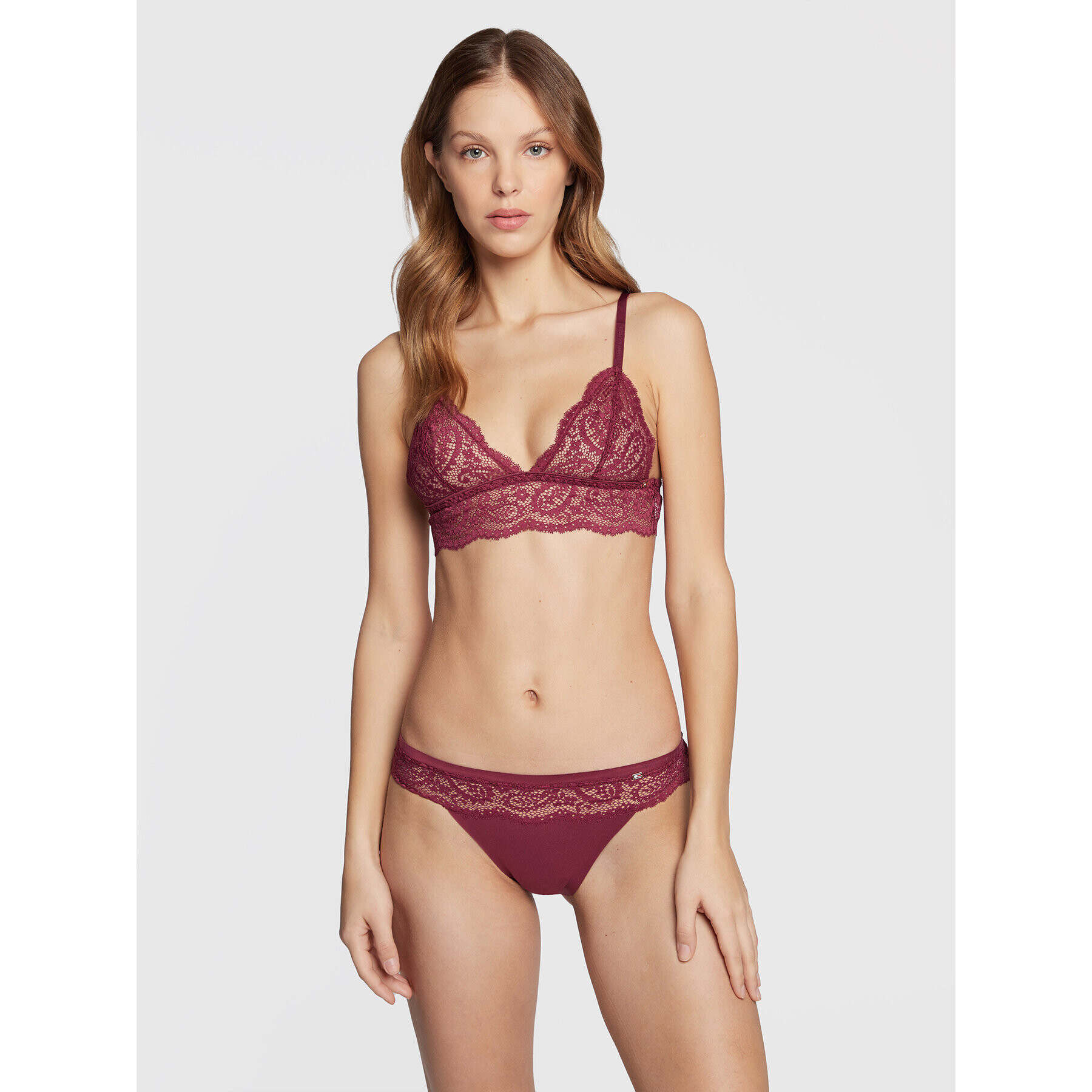 Tommy Hilfiger Podprsenka Bralette UW0UW03807 Bordó - Pepit.cz