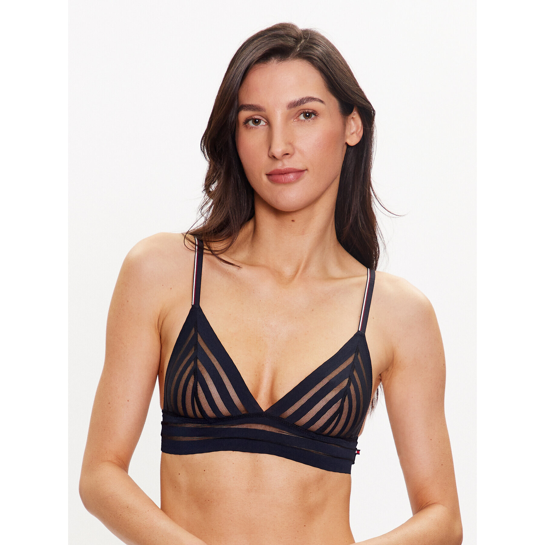 Tommy Hilfiger Podprsenka Bralette UW0UW04224 Tmavomodrá - Pepit.cz