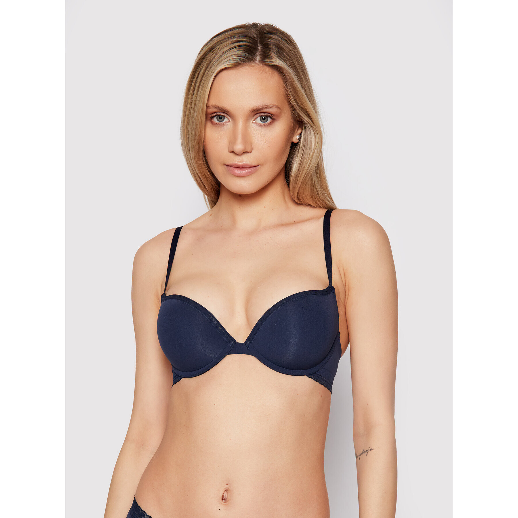 Tommy Hilfiger Podprsenka Push-up UW0UW00305 Tmavomodrá - Pepit.cz