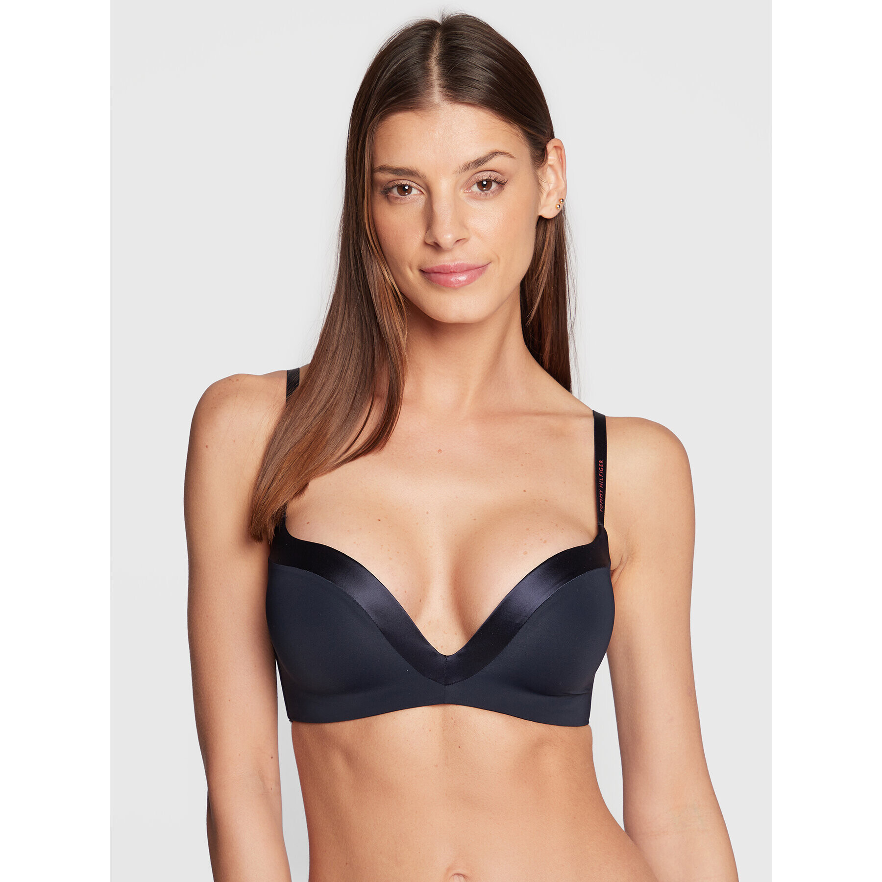 Tommy Hilfiger Podprsenka Push-up UW0UW03255 Tmavomodrá - Pepit.cz