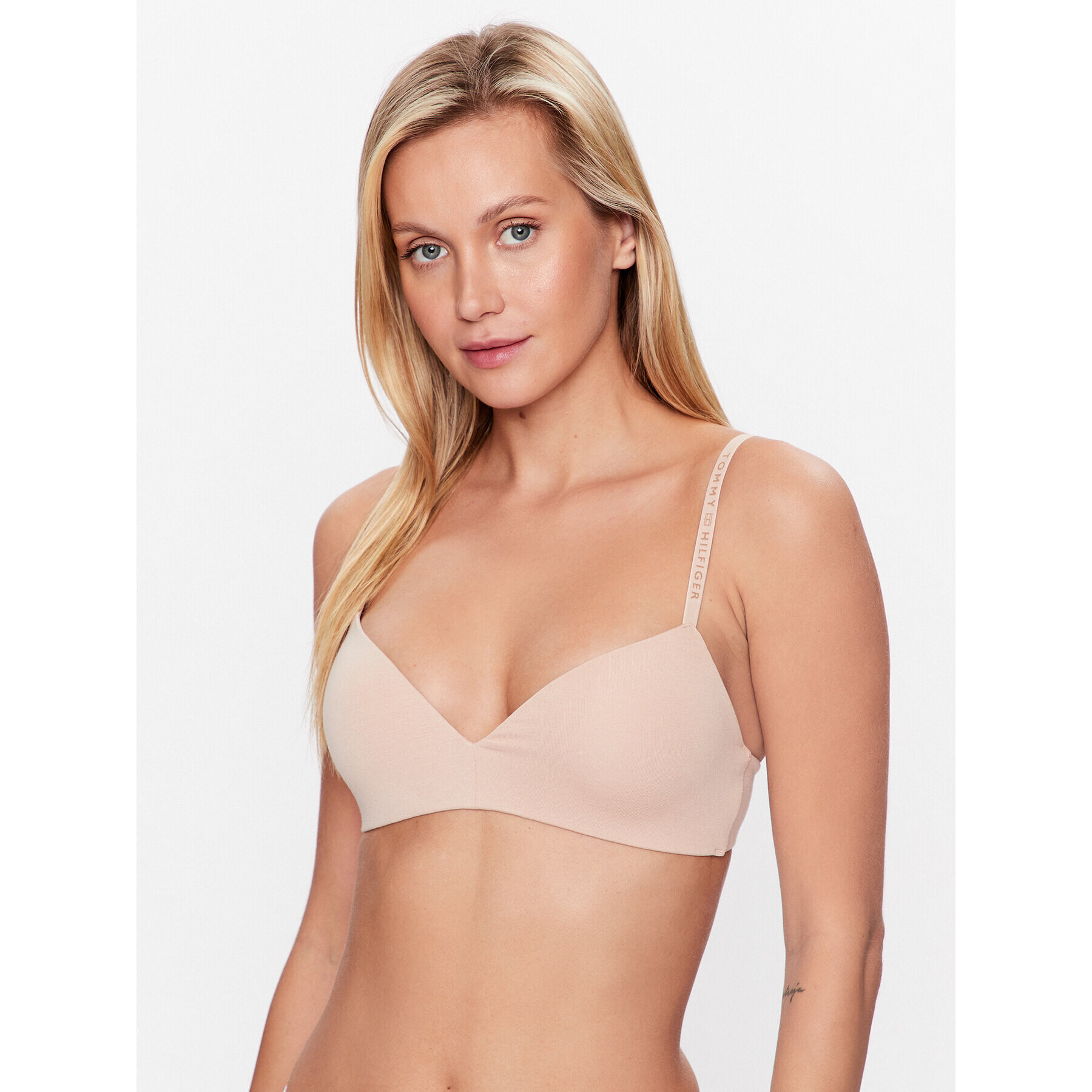 Tommy Hilfiger Podprsenka Push-up UW0UW04235 Béžová - Pepit.cz