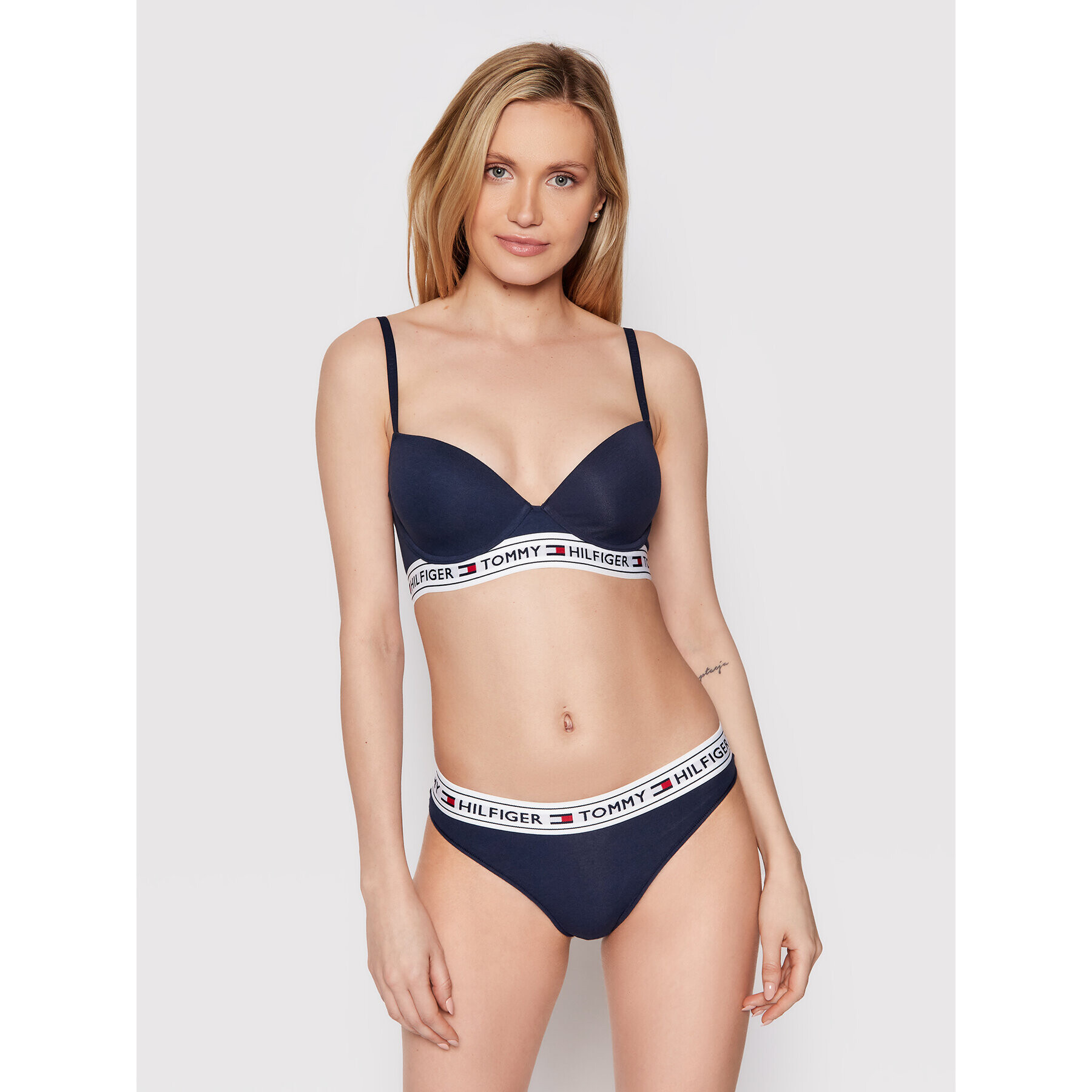 Tommy Hilfiger Podprsenka s kosticemi UW0UW00558 Tmavomodrá - Pepit.cz