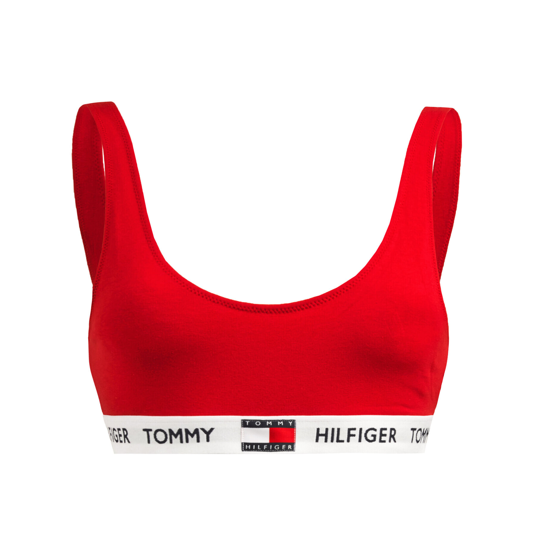 Tommy Hilfiger Podprsenkový top UW0UW02225 Červená - Pepit.cz