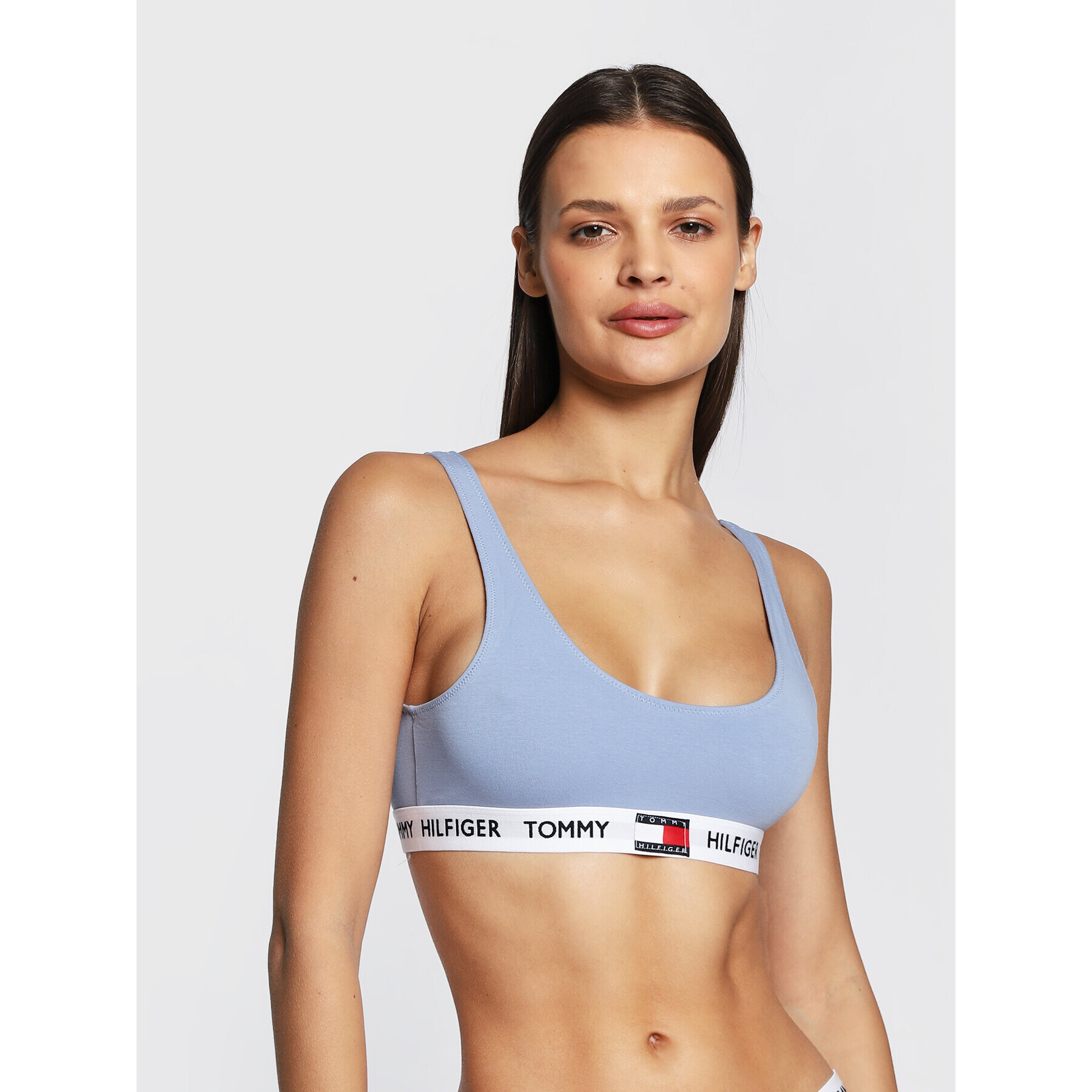 Tommy Hilfiger Podprsenkový top UW0UW02225 Modrá - Pepit.cz