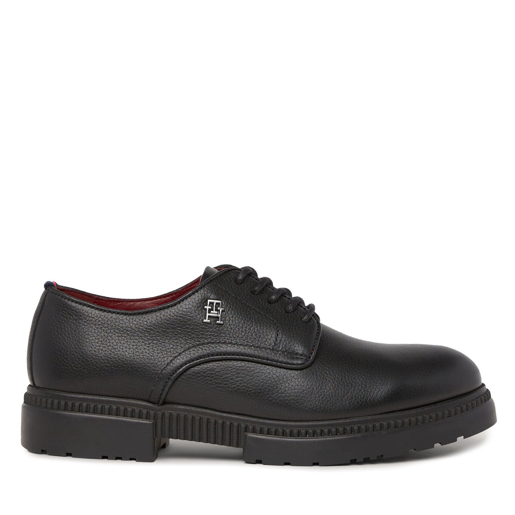 Tommy Hilfiger Polobotky Comfort Cleated Termo Lth Shoe FM0FM04647 Černá - Pepit.cz