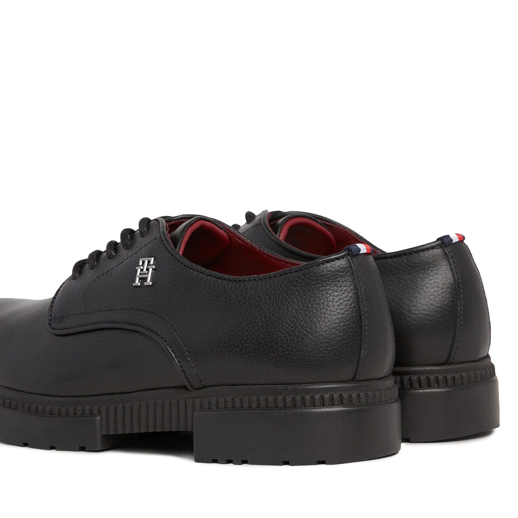 Tommy Hilfiger Polobotky Comfort Cleated Termo Lth Shoe FM0FM04647 Černá - Pepit.cz