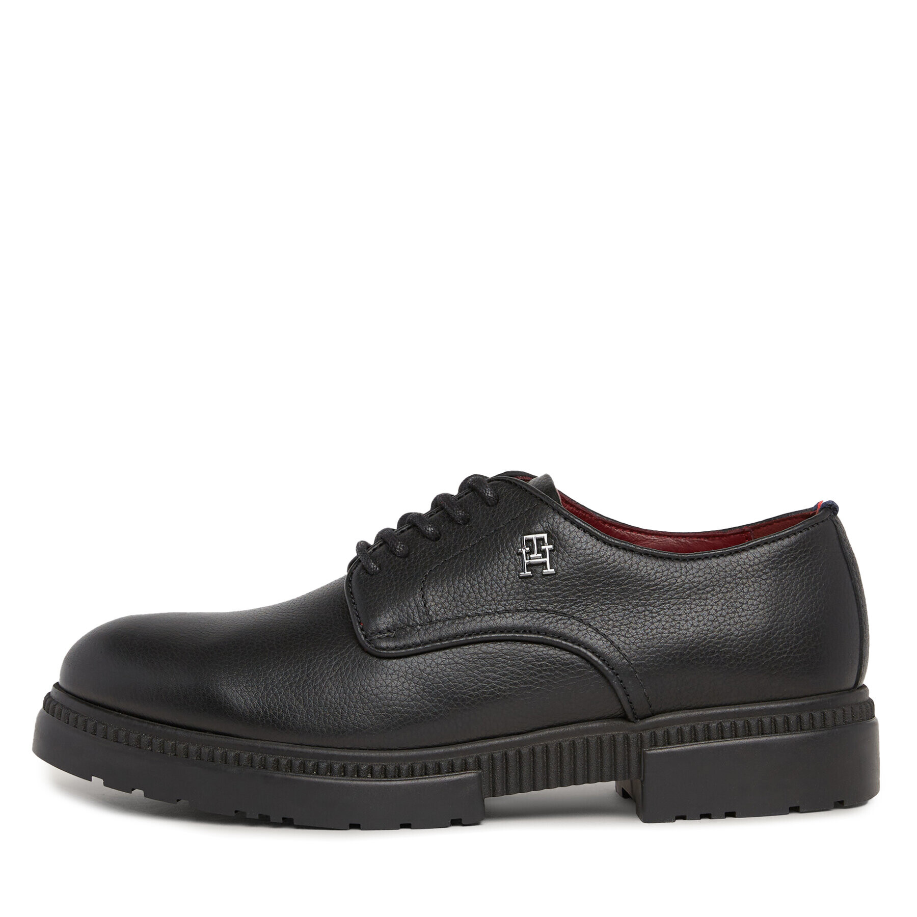 Tommy Hilfiger Polobotky Comfort Cleated Termo Lth Shoe FM0FM04647 Černá - Pepit.cz