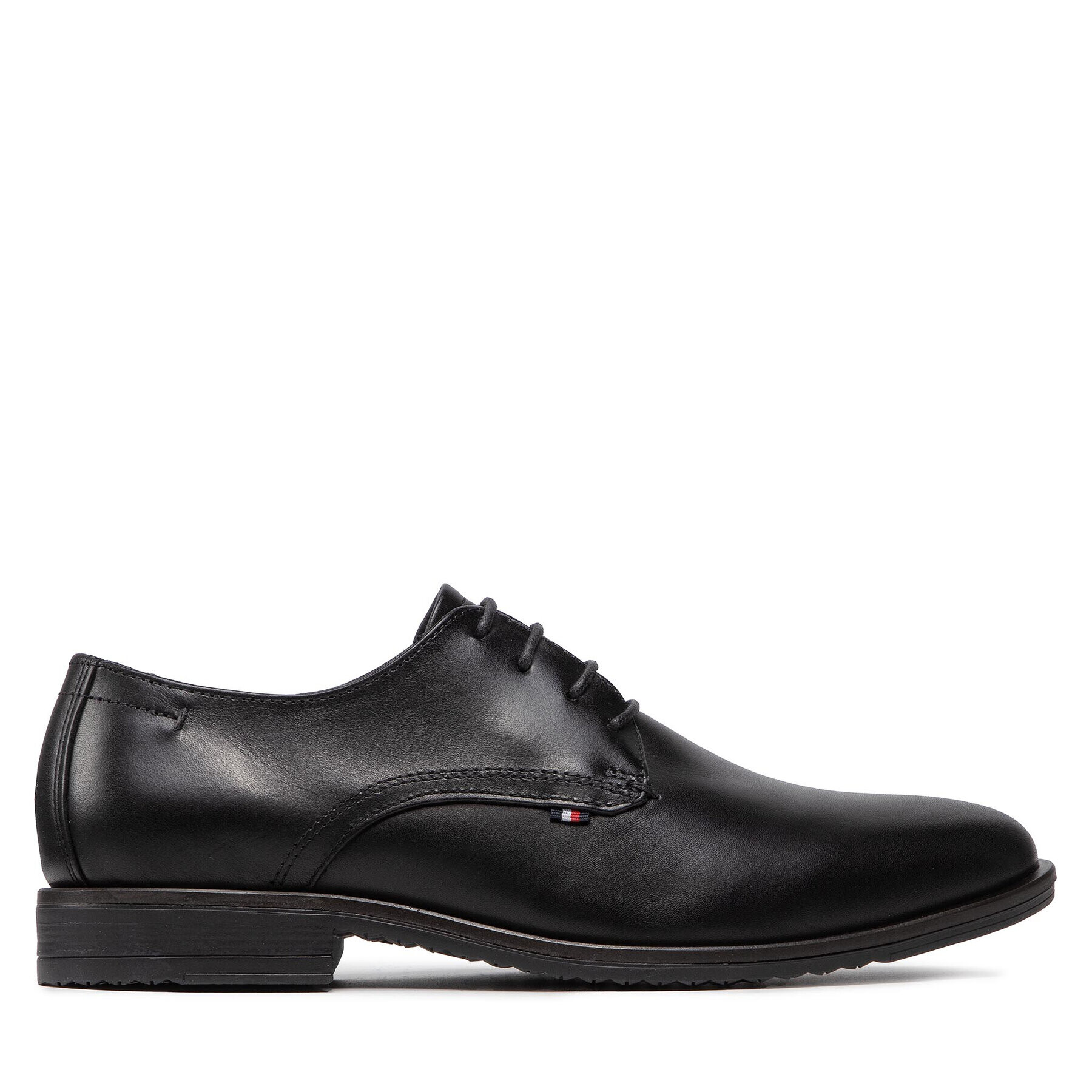 Tommy Hilfiger Polobotky Core Lth Lace Up Shoe FM0FM03955 Černá - Pepit.cz