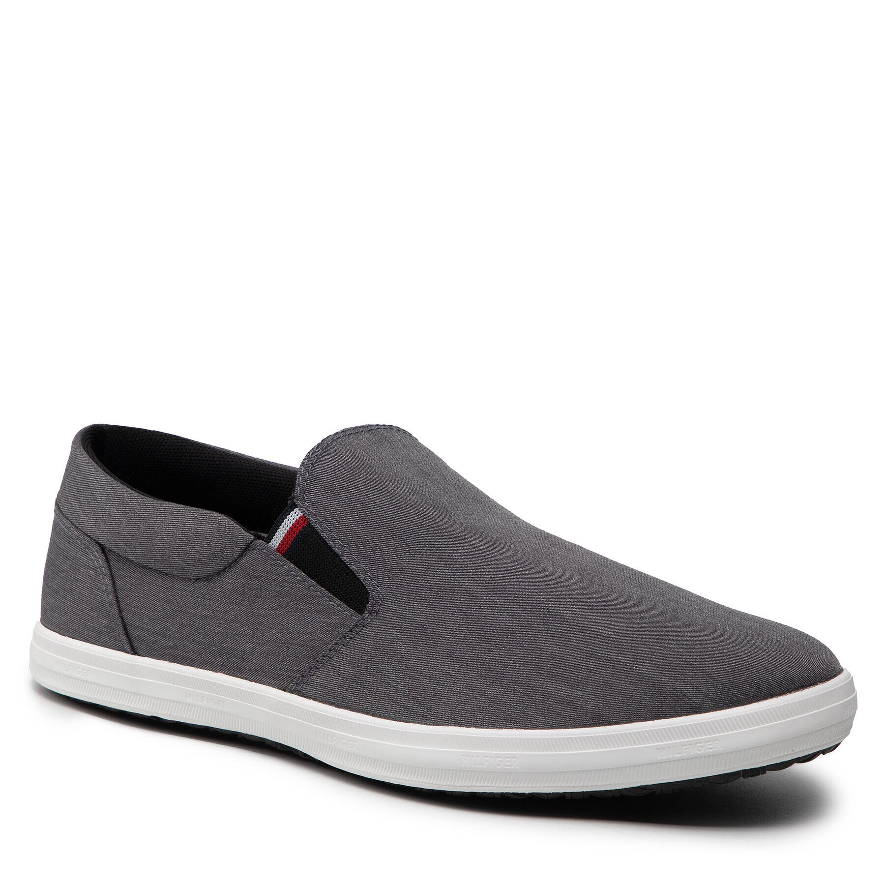 Tommy Hilfiger Polobotky Essential Slip On Chambray Vulc FM0FM03994 Šedá - Pepit.cz