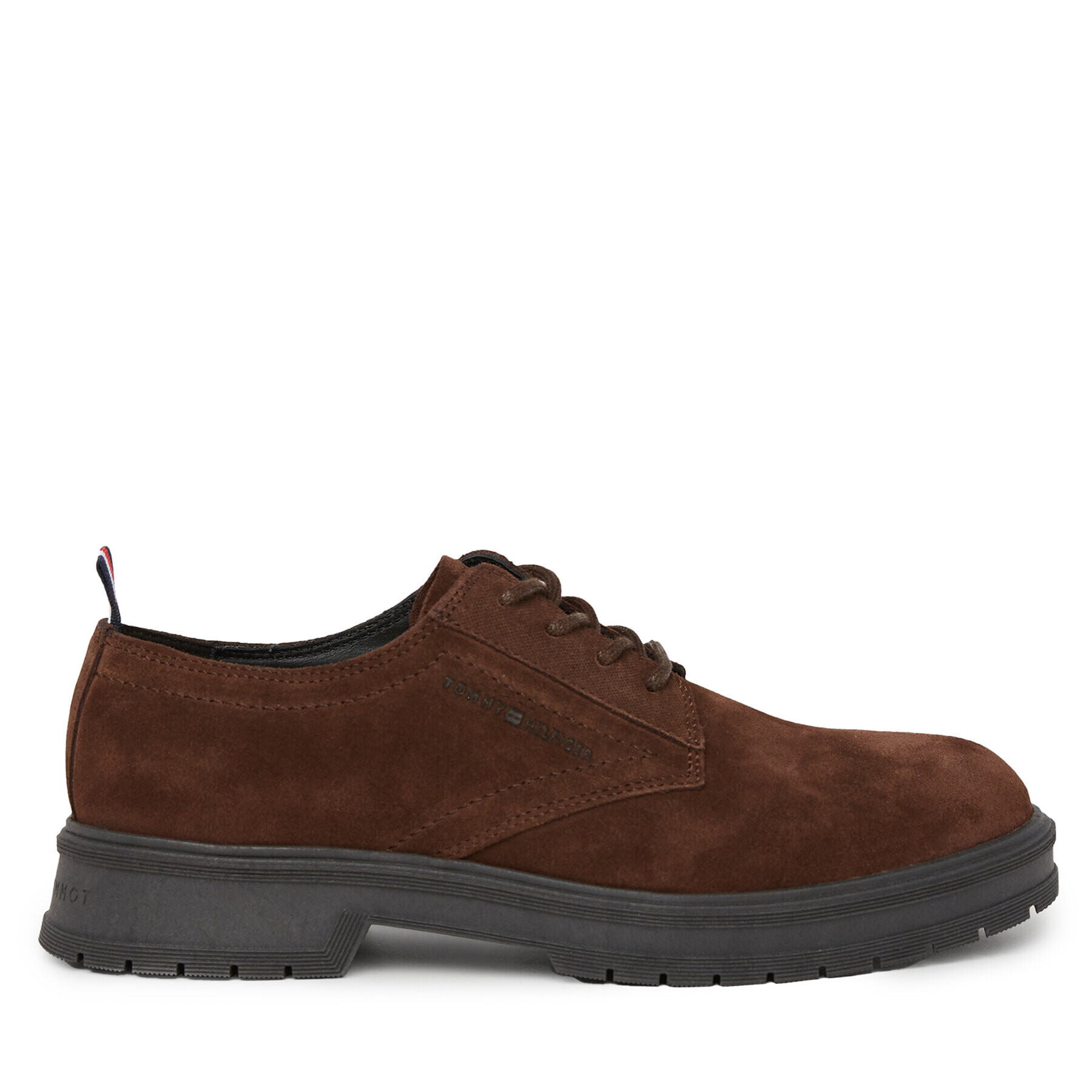 Tommy Hilfiger Polobotky Hilfiger Core Suede Shoe FM0FM04677 Hnědá - Pepit.cz