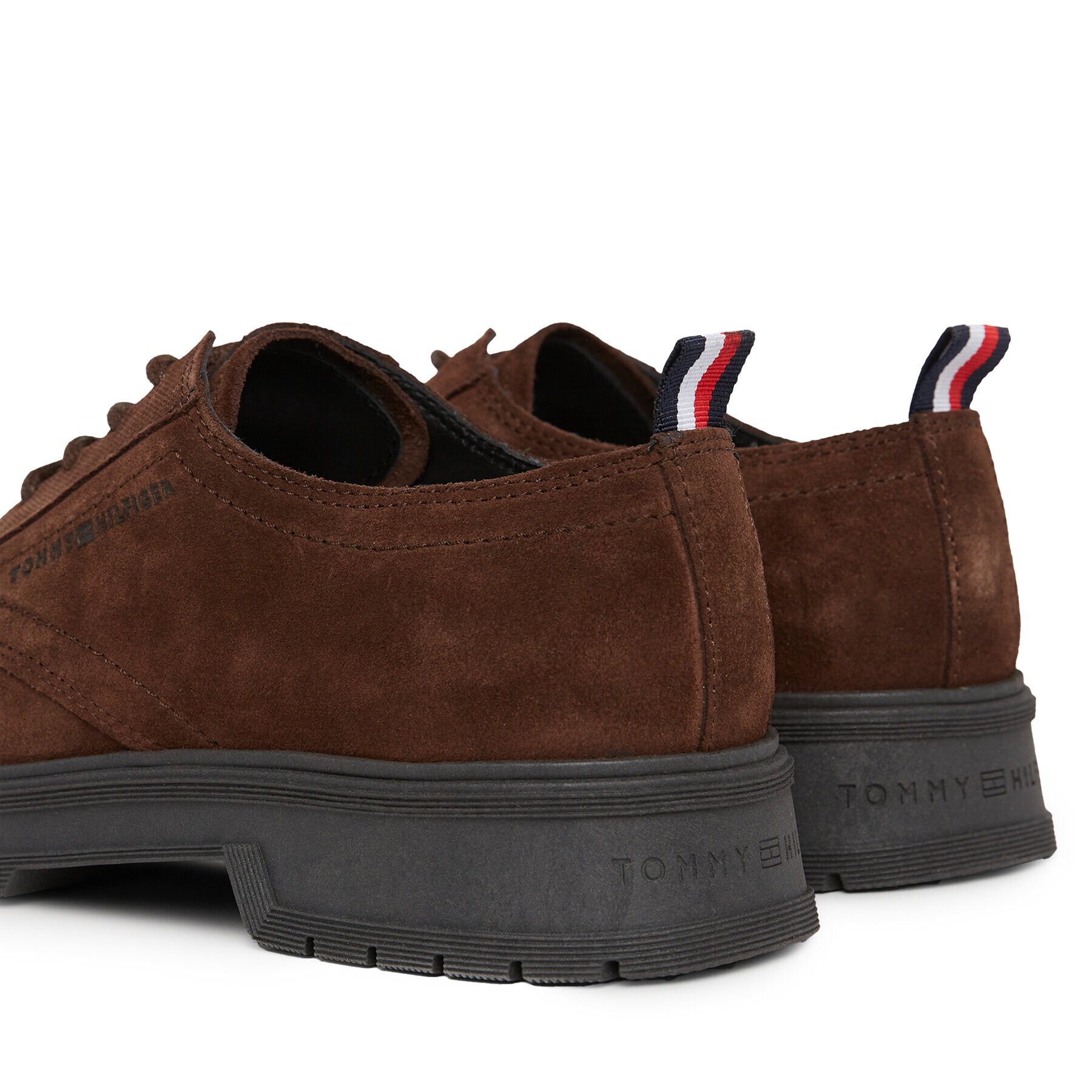 Tommy Hilfiger Polobotky Hilfiger Core Suede Shoe FM0FM04677 Hnědá - Pepit.cz