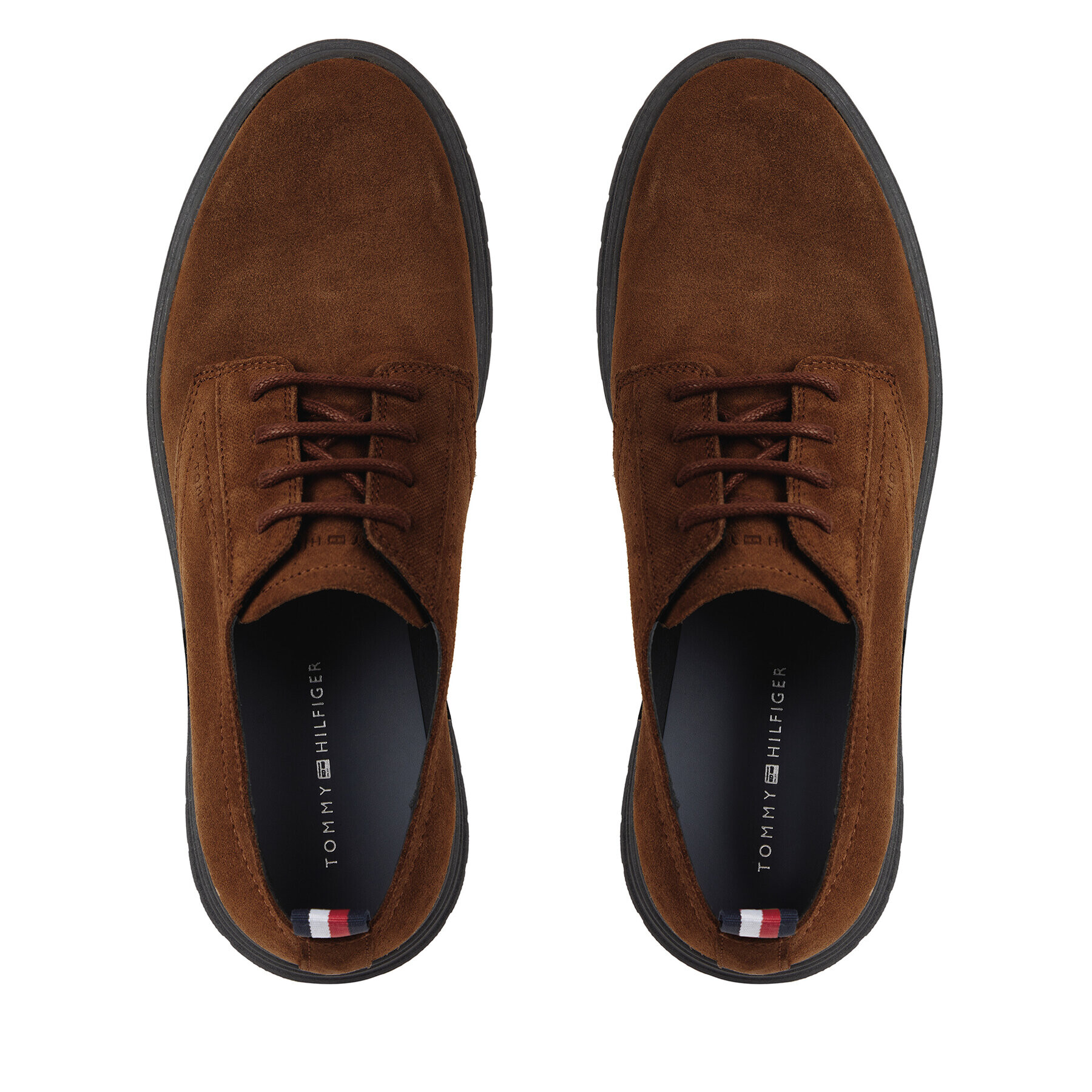 Tommy Hilfiger Polobotky Hilfiger Core Suede Shoe FM0FM04677 Hnědá - Pepit.cz