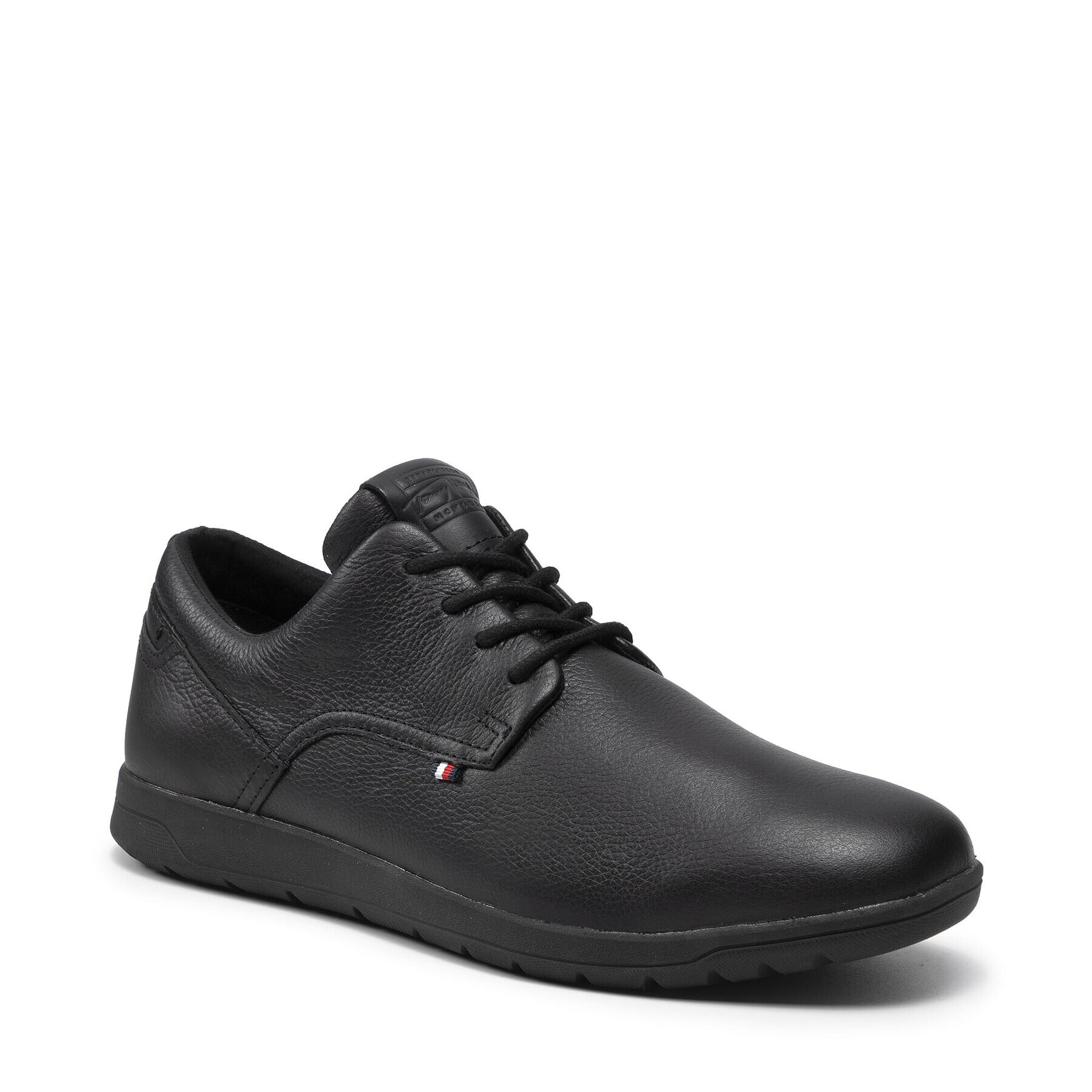 Tommy Hilfiger Polobotky Lightweight Leather Hybrid Shoe FM0FM03600 Černá - Pepit.cz