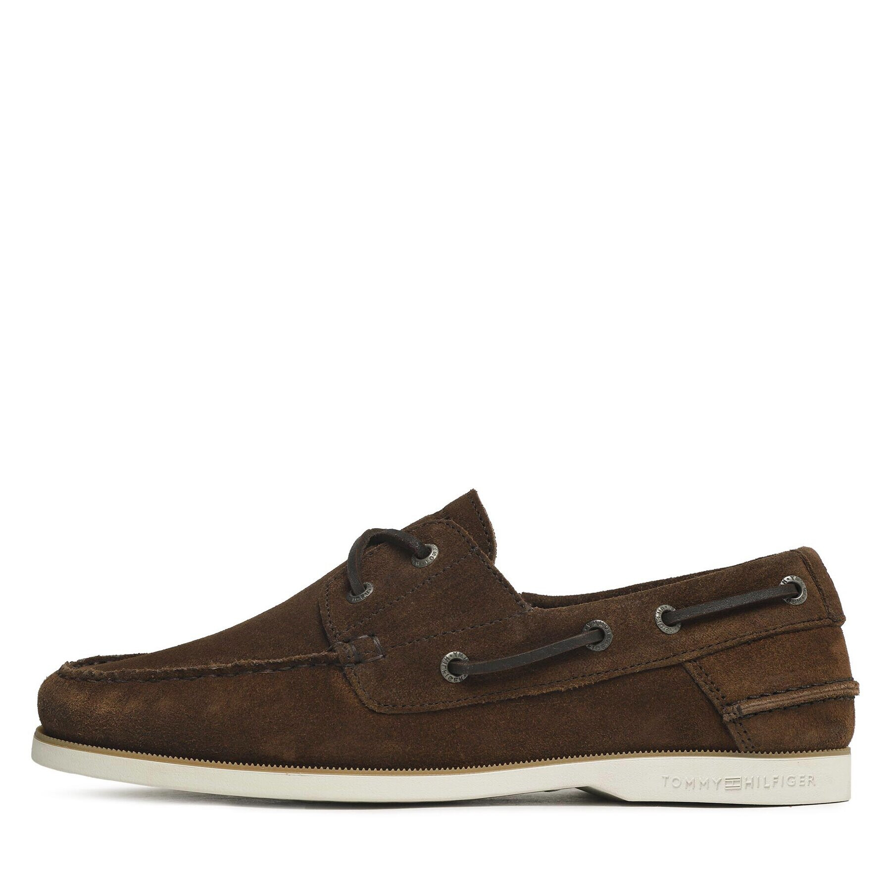 Tommy Hilfiger Polobotky Th Boat Shoe Core Suede FM0FM04505 Hnědá - Pepit.cz