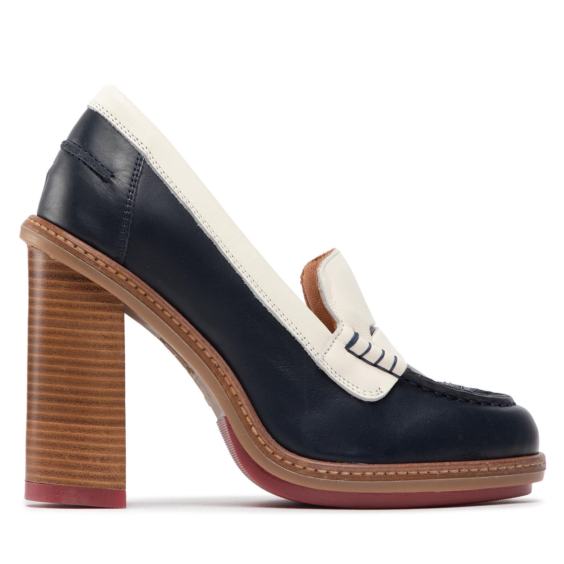 Tommy Hilfiger Polobotky Th Preppy High Heel Loafer FW0FW06585 Tmavomodrá - Pepit.cz