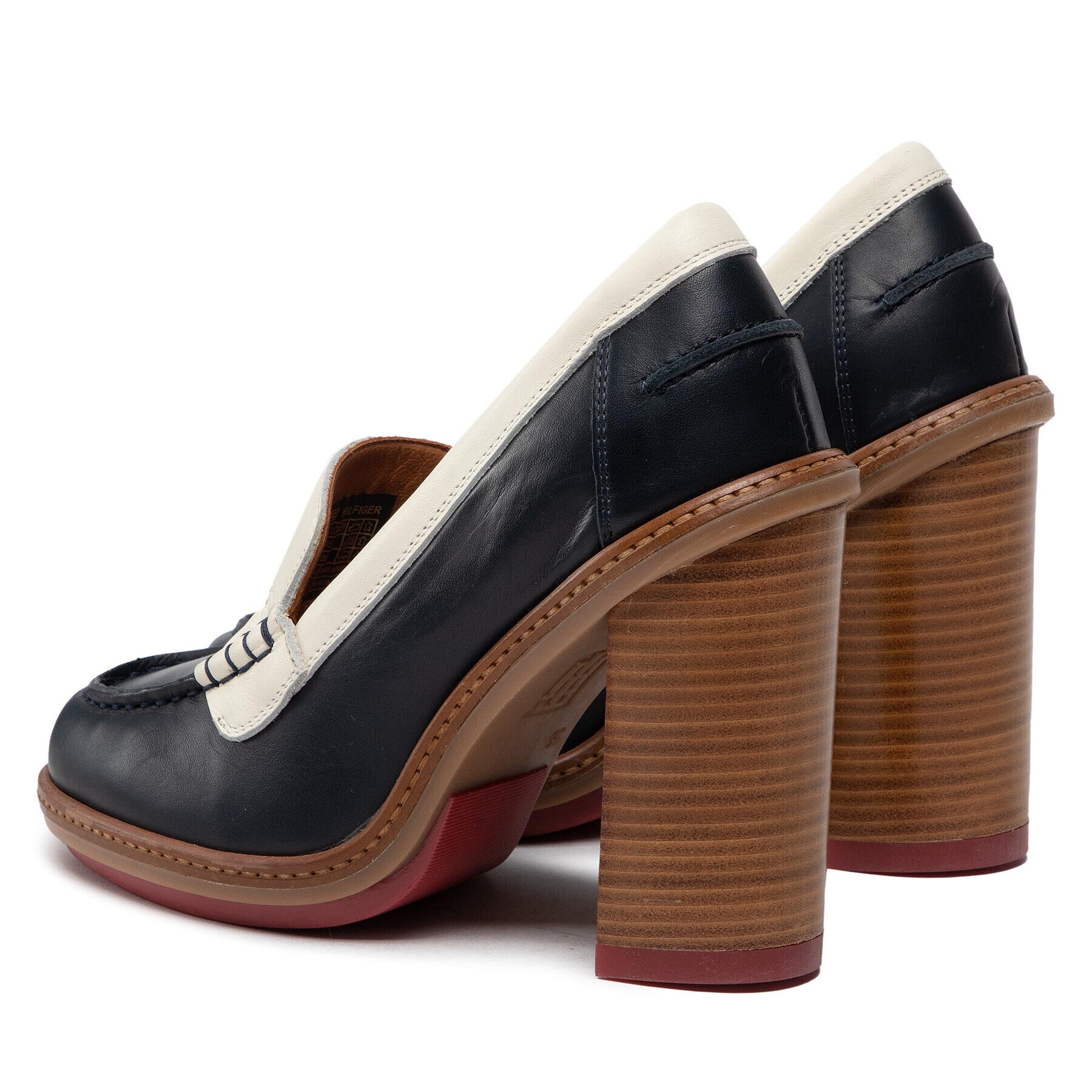 Tommy Hilfiger Polobotky Th Preppy High Heel Loafer FW0FW06585 Tmavomodrá - Pepit.cz