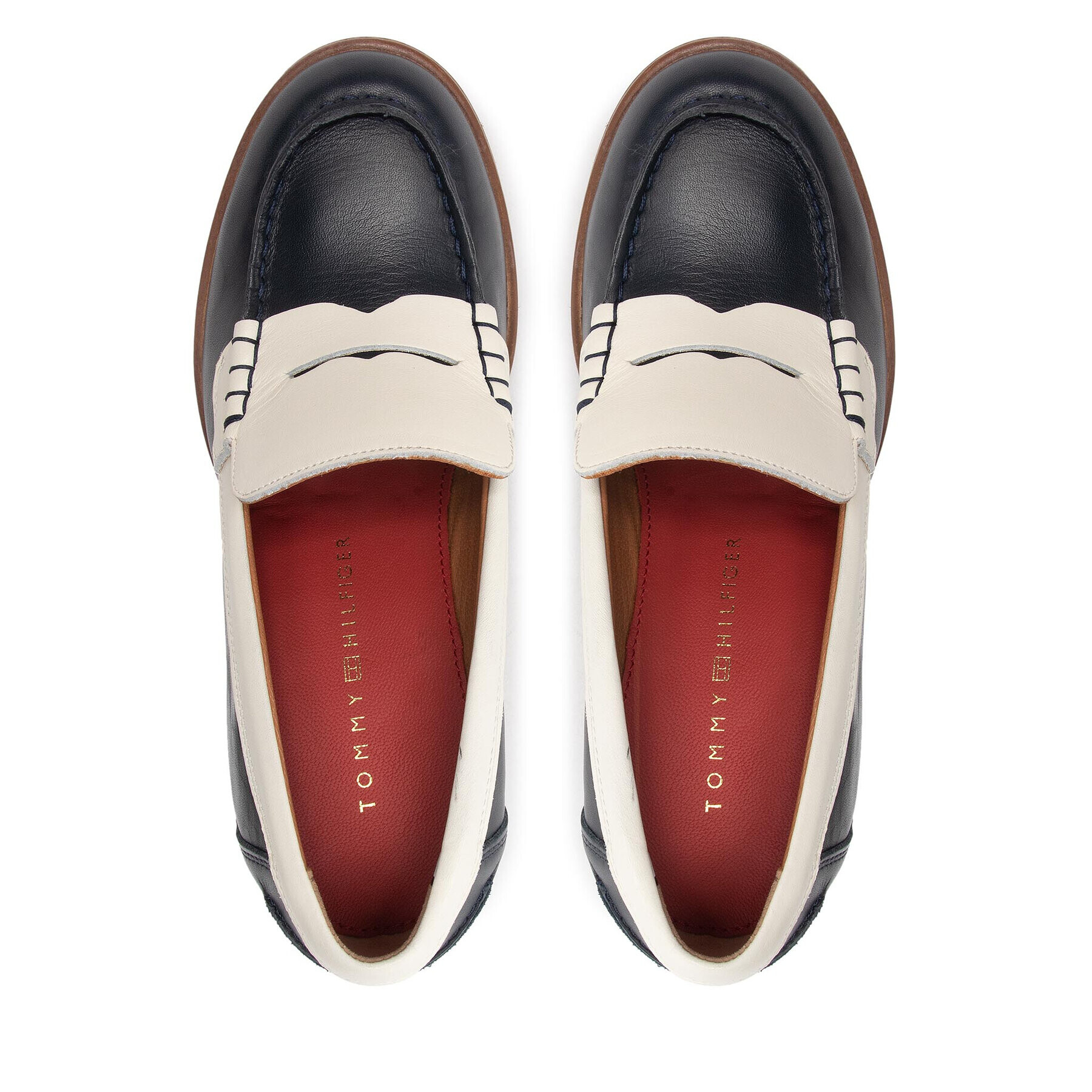 Tommy Hilfiger Polobotky Th Preppy High Heel Loafer FW0FW06585 Tmavomodrá - Pepit.cz