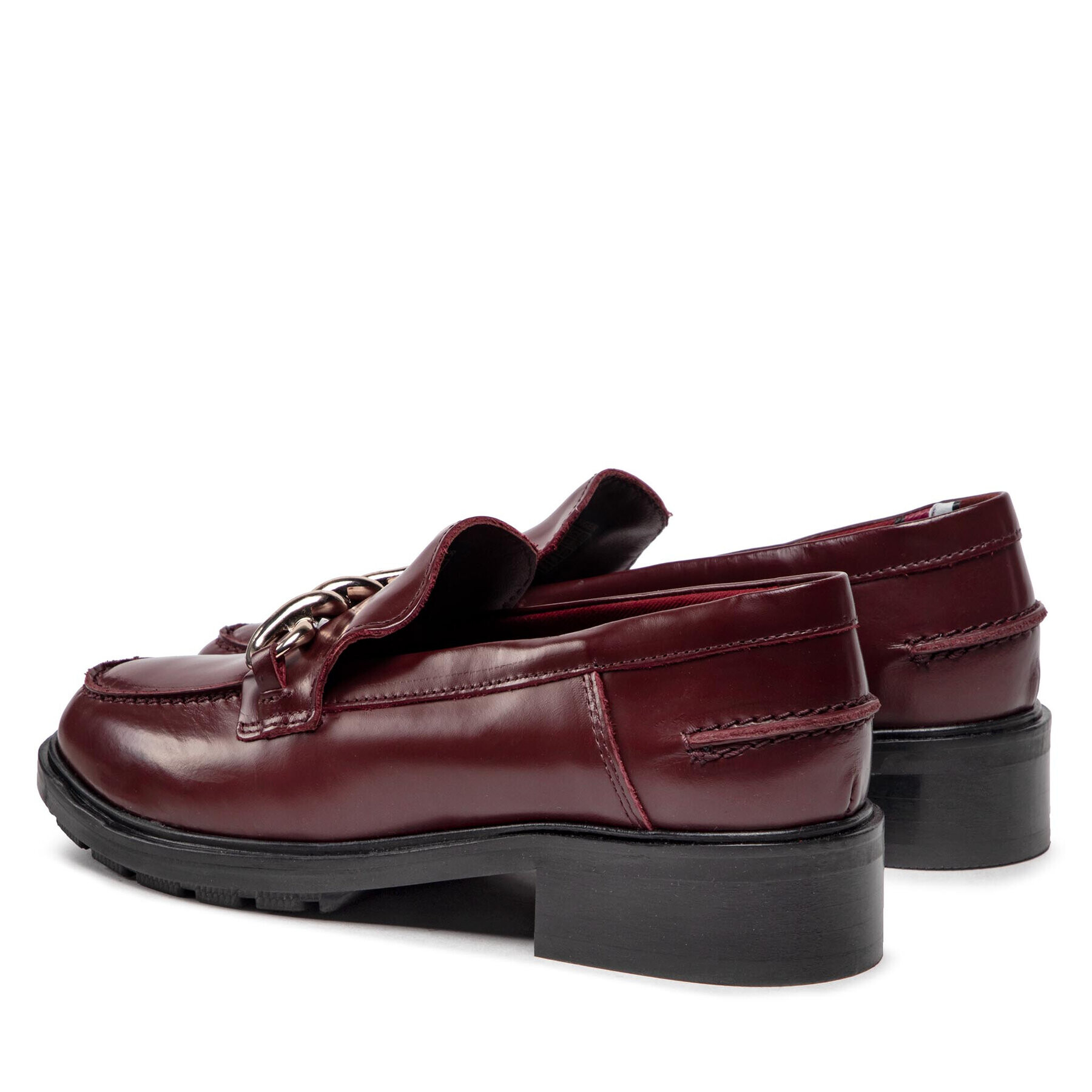 Tommy Hilfiger Polobotky Tommy Twist Mocassin FW0FW06693 Bordó - Pepit.cz