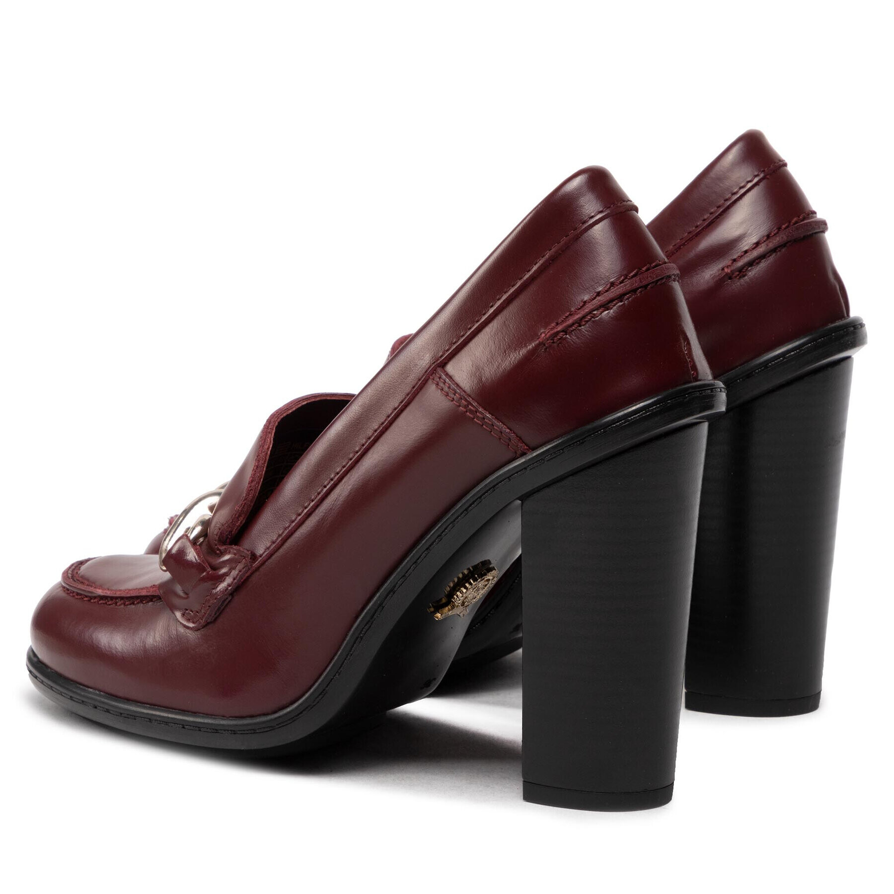 Tommy Hilfiger Polobotky Twist High Heel Loafer FW0FW06692 Bordó - Pepit.cz