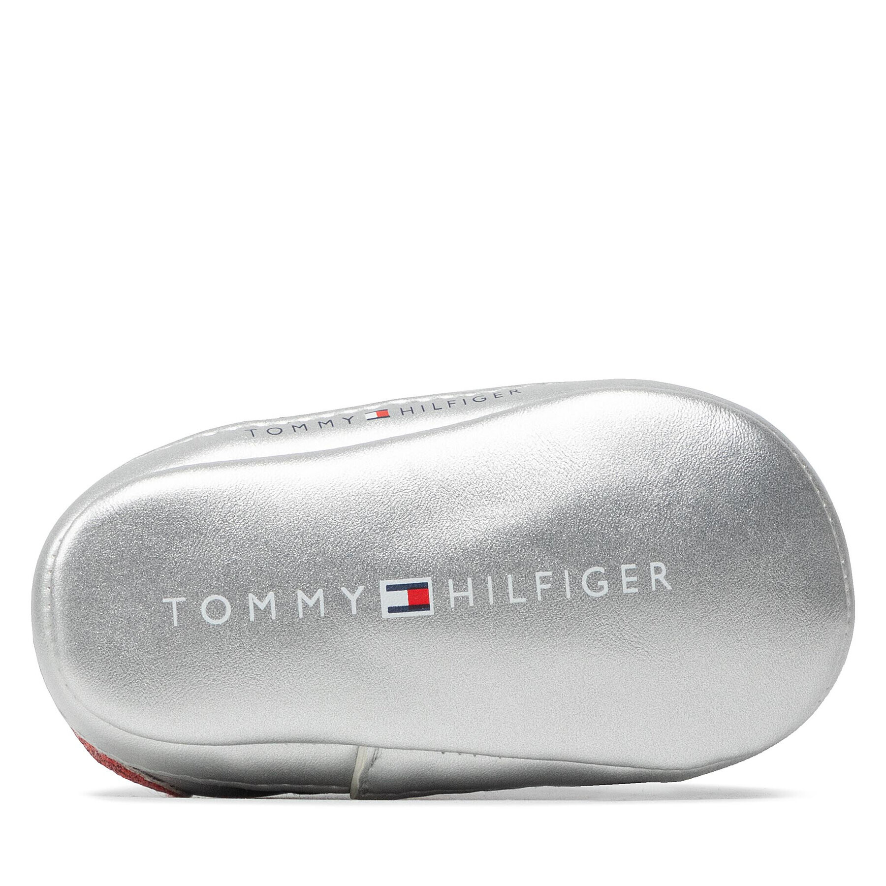 Tommy Hilfiger Polobotky Velcro Shoe Silver T0A4-32110-1070 Stříbrná - Pepit.cz