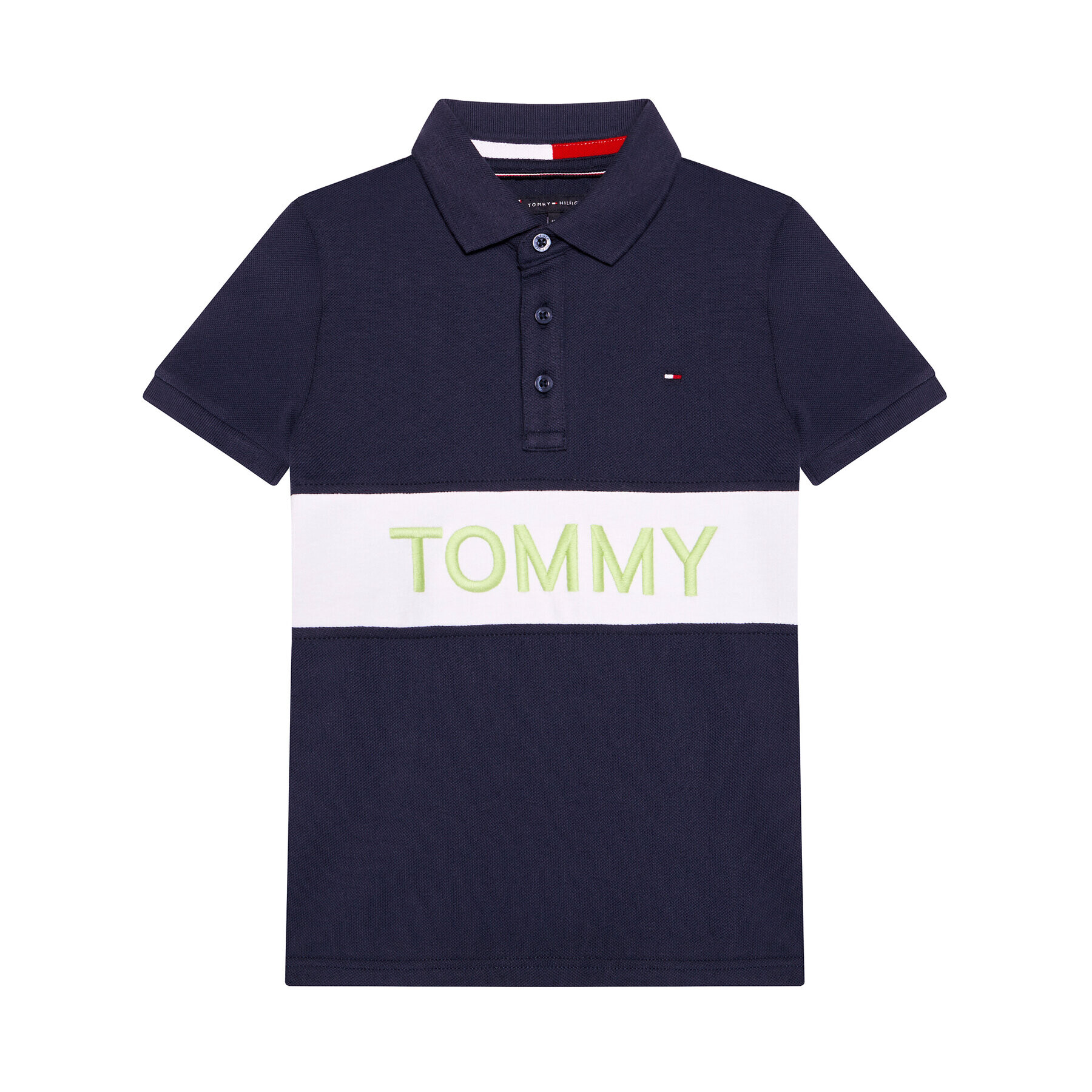 Tommy Hilfiger Polokošile Blocking KB0KB06539 D Tmavomodrá Regular Fit - Pepit.cz