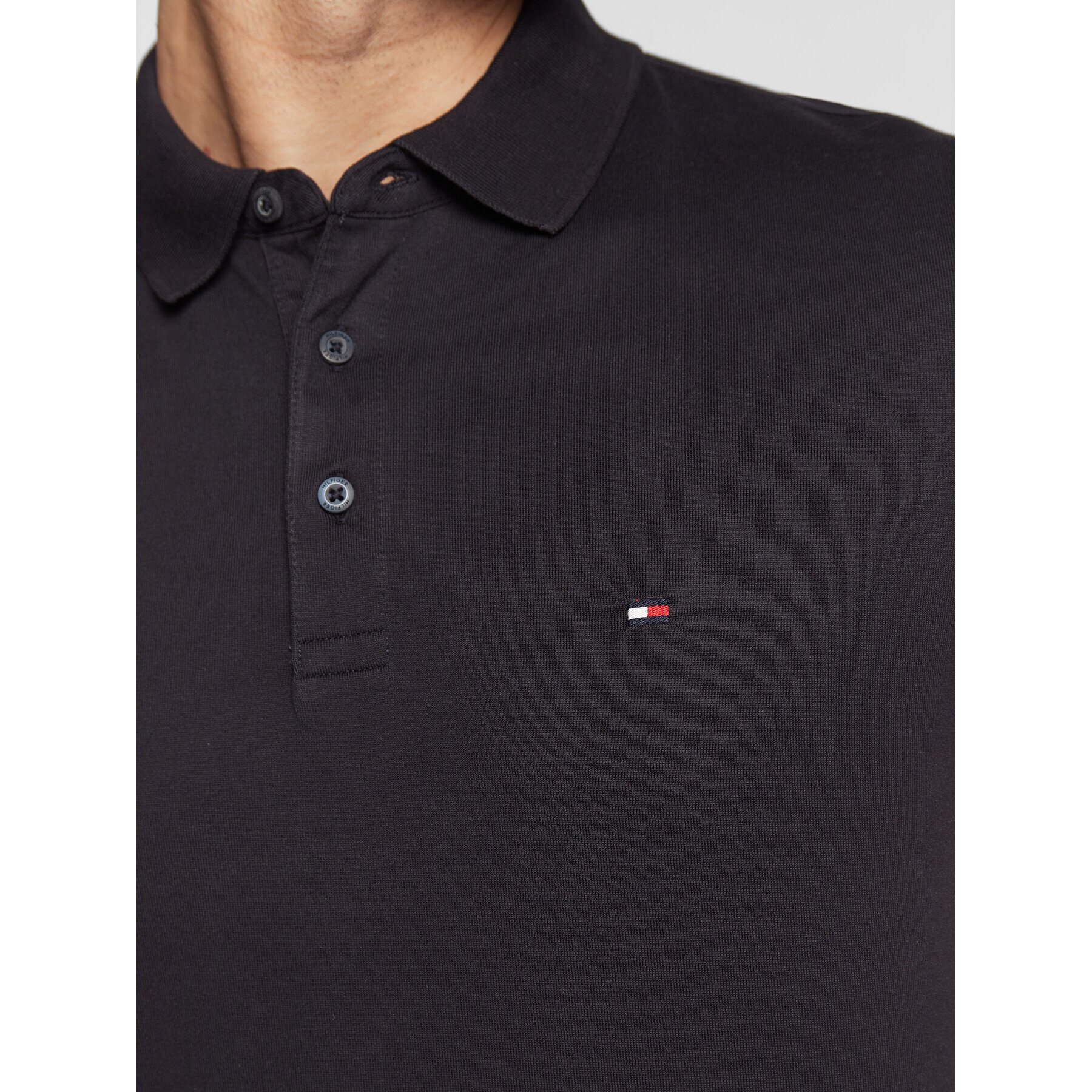 Tommy Hilfiger Polokošile Flag MW0MW29528 Tmavomodrá Slim Fit - Pepit.cz