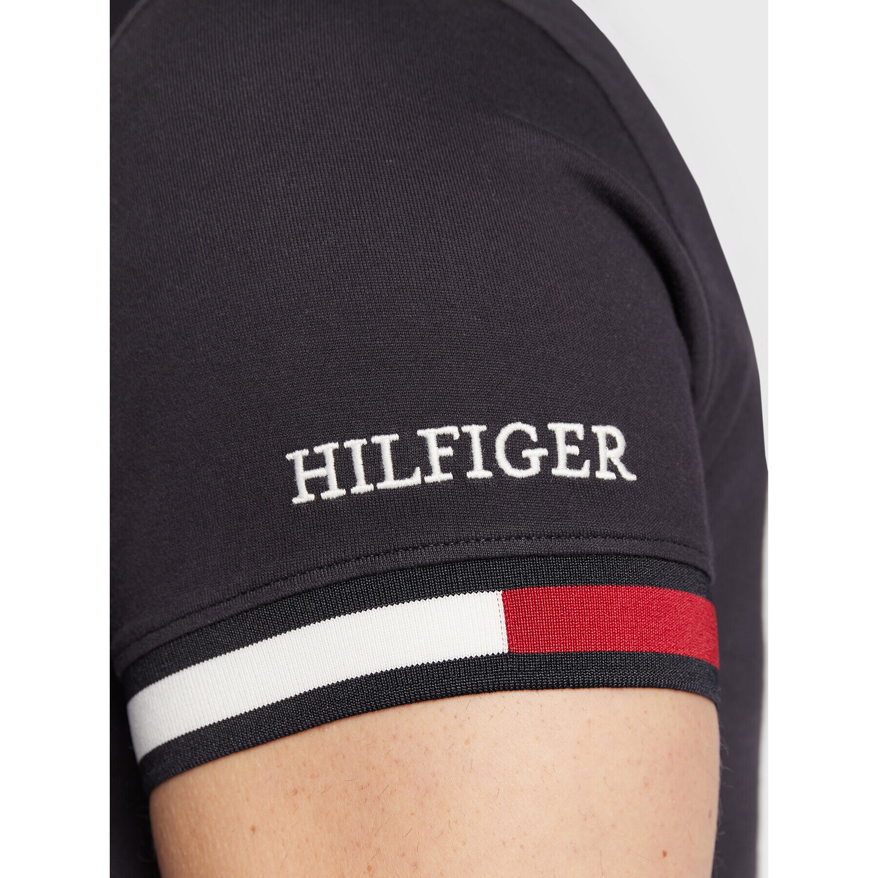 Tommy Hilfiger Polokošile Flag MW0MW29528 Tmavomodrá Slim Fit - Pepit.cz