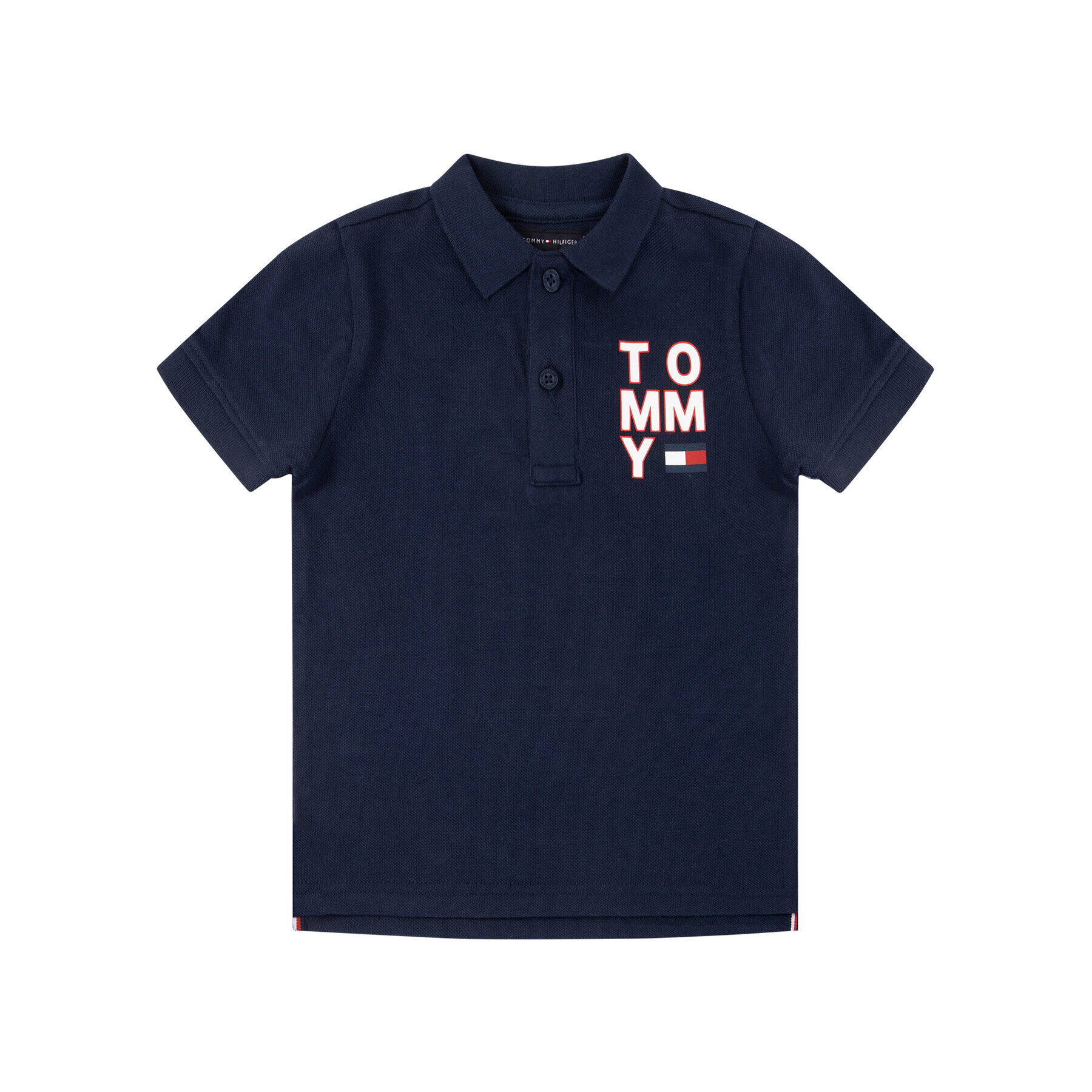 Tommy Hilfiger Polokošile Graphic KB0KB05430 D Tmavomodrá Regular Fit - Pepit.cz