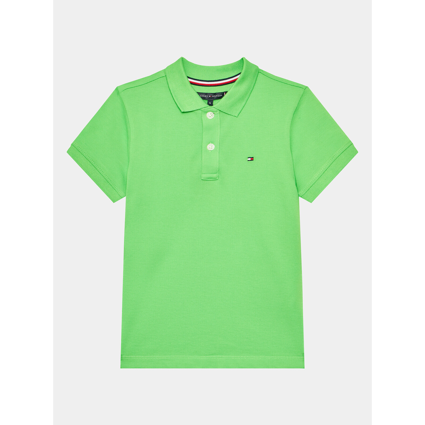 Tommy Hilfiger Polokošile KB0KB07365 D Zelená Regular Fit - Pepit.cz