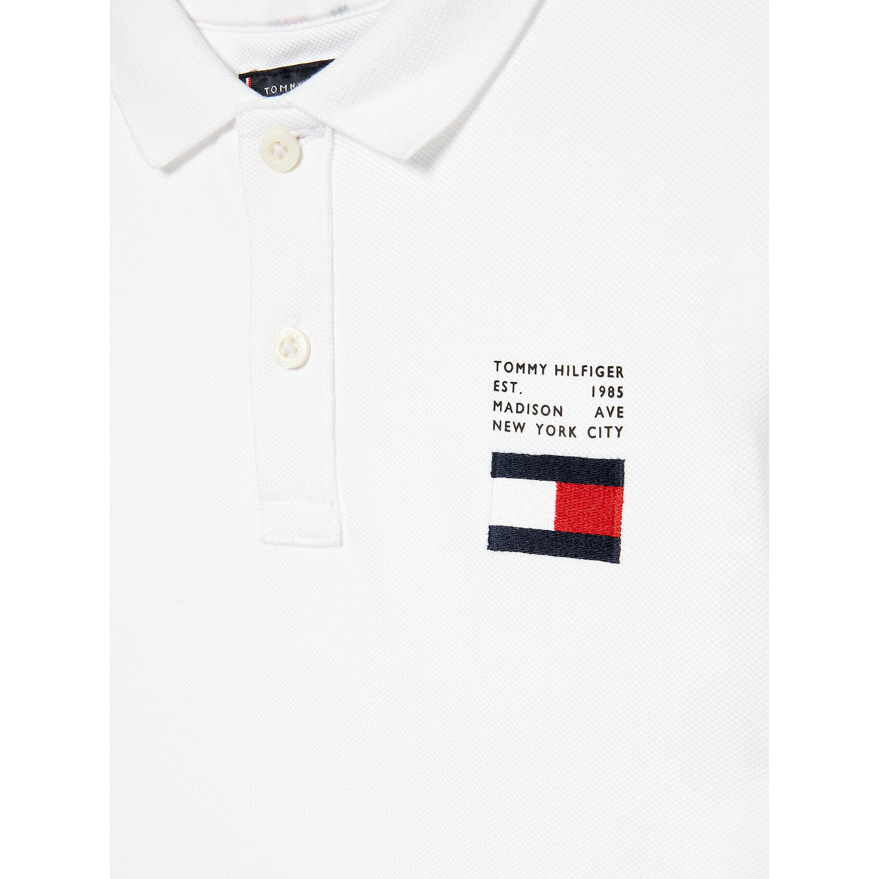 Tommy Hilfiger Polokošile KB0KB07949 D Bílá Regular Fit - Pepit.cz