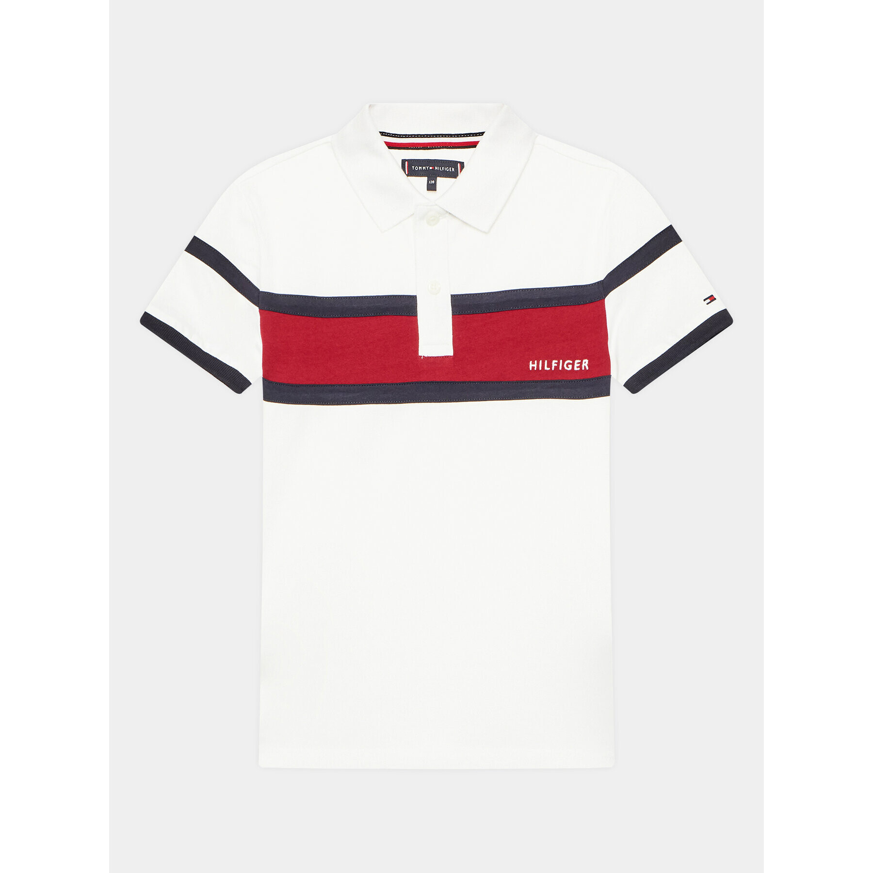 Tommy Hilfiger Polokošile KB0KB08158 Bílá Regular Fit - Pepit.cz