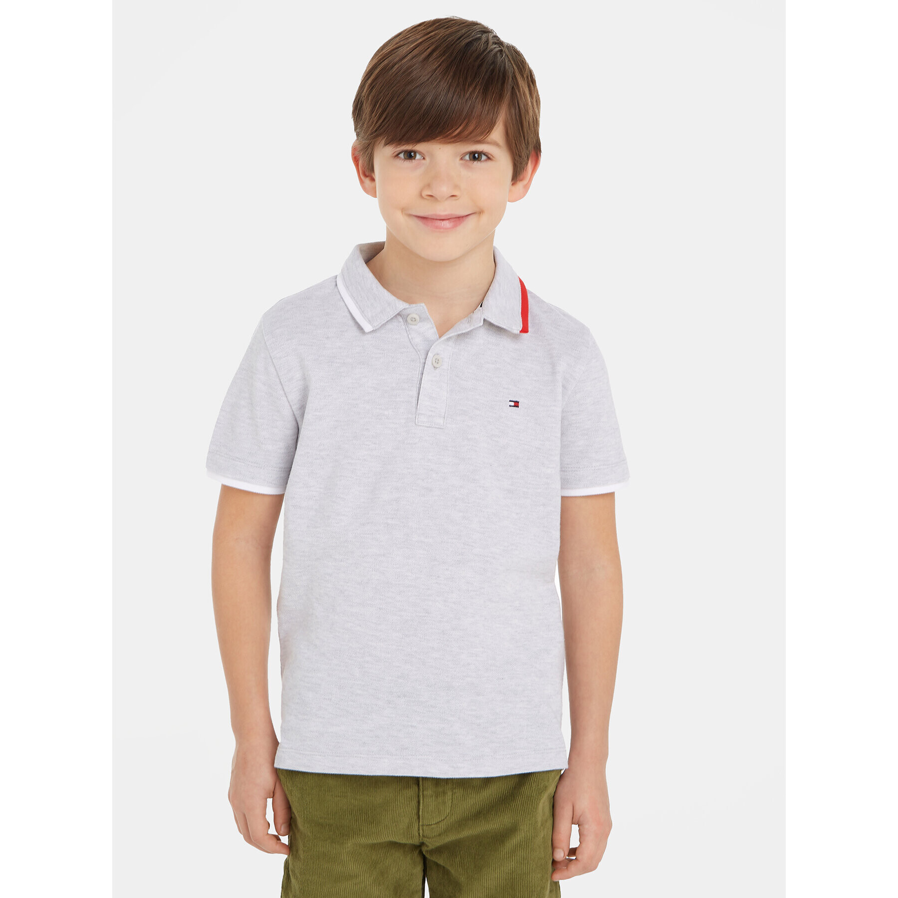 Tommy Hilfiger Polokošile KB0KB08534 Šedá Regular Fit - Pepit.cz