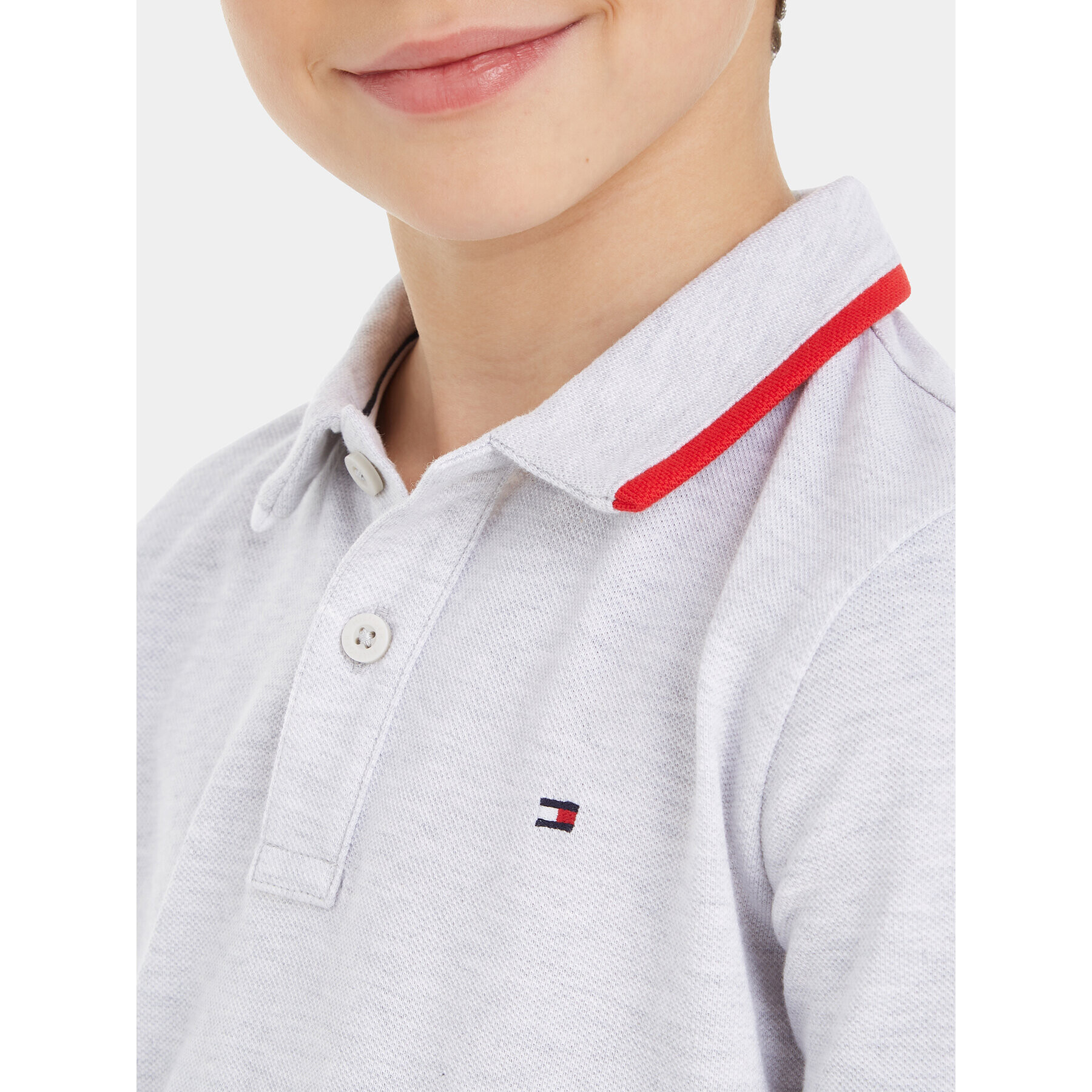 Tommy Hilfiger Polokošile KB0KB08534 Šedá Regular Fit - Pepit.cz