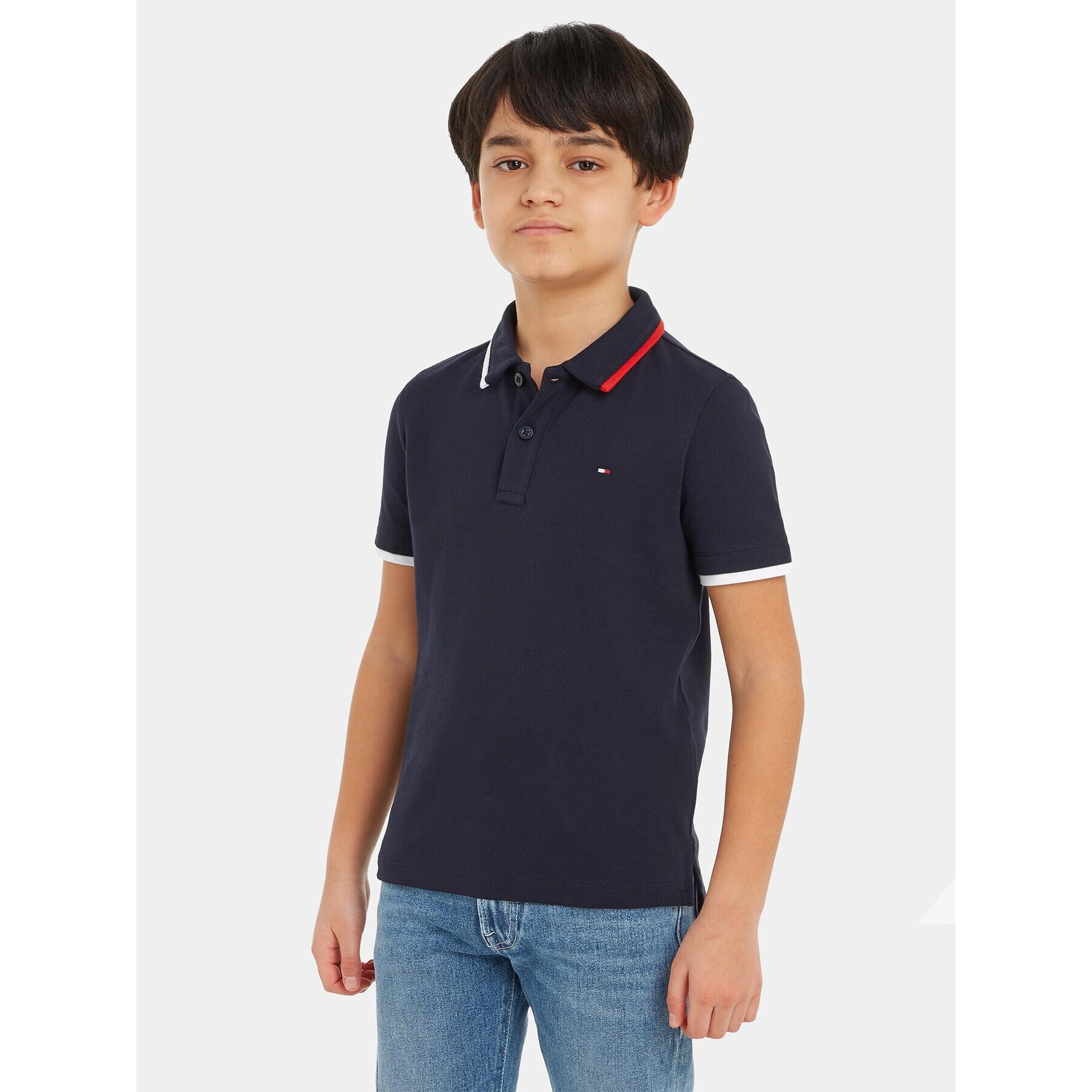 Tommy Hilfiger Polokošile KB0KB08534 Tmavomodrá Regular Fit - Pepit.cz