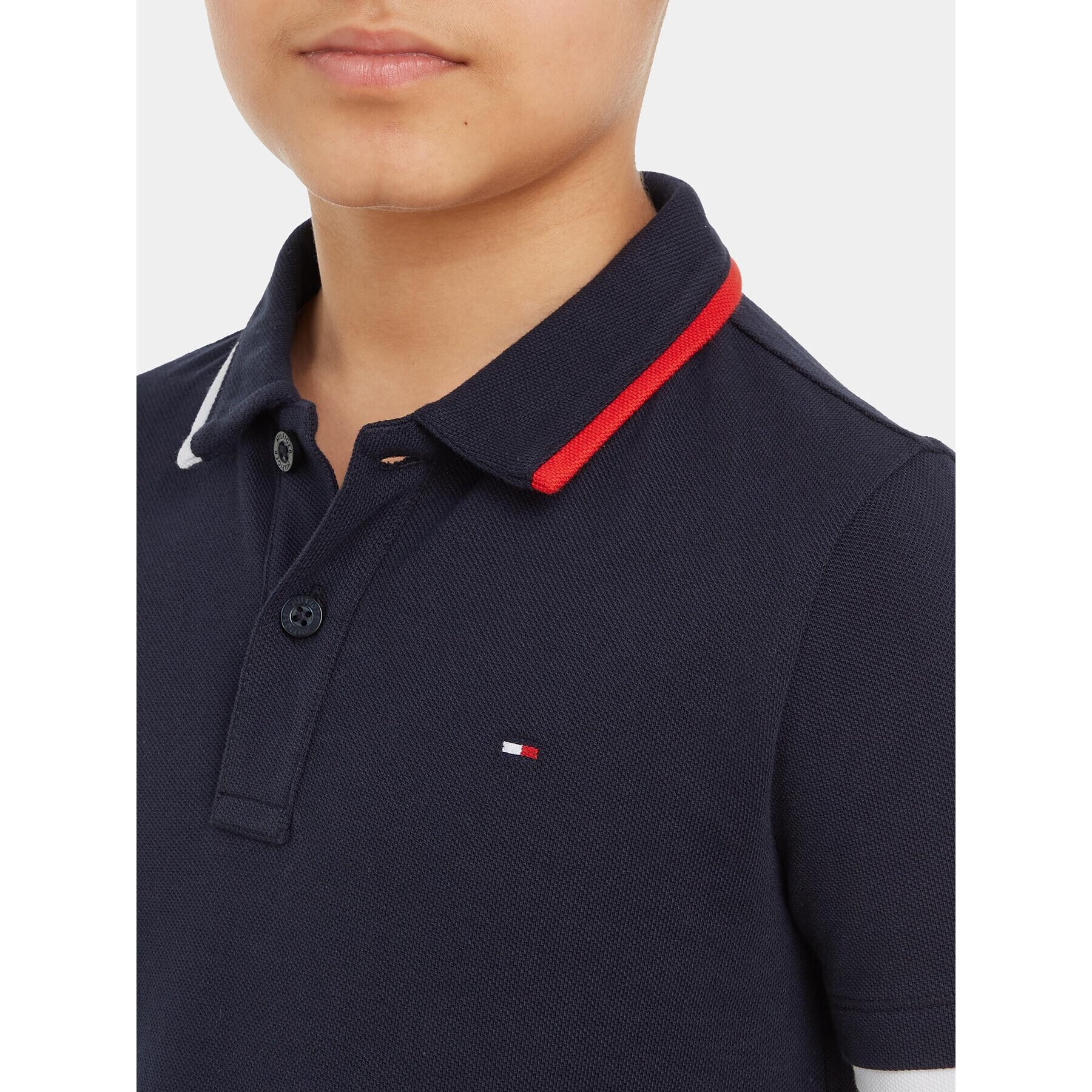 Tommy Hilfiger Polokošile KB0KB08534 Tmavomodrá Regular Fit - Pepit.cz