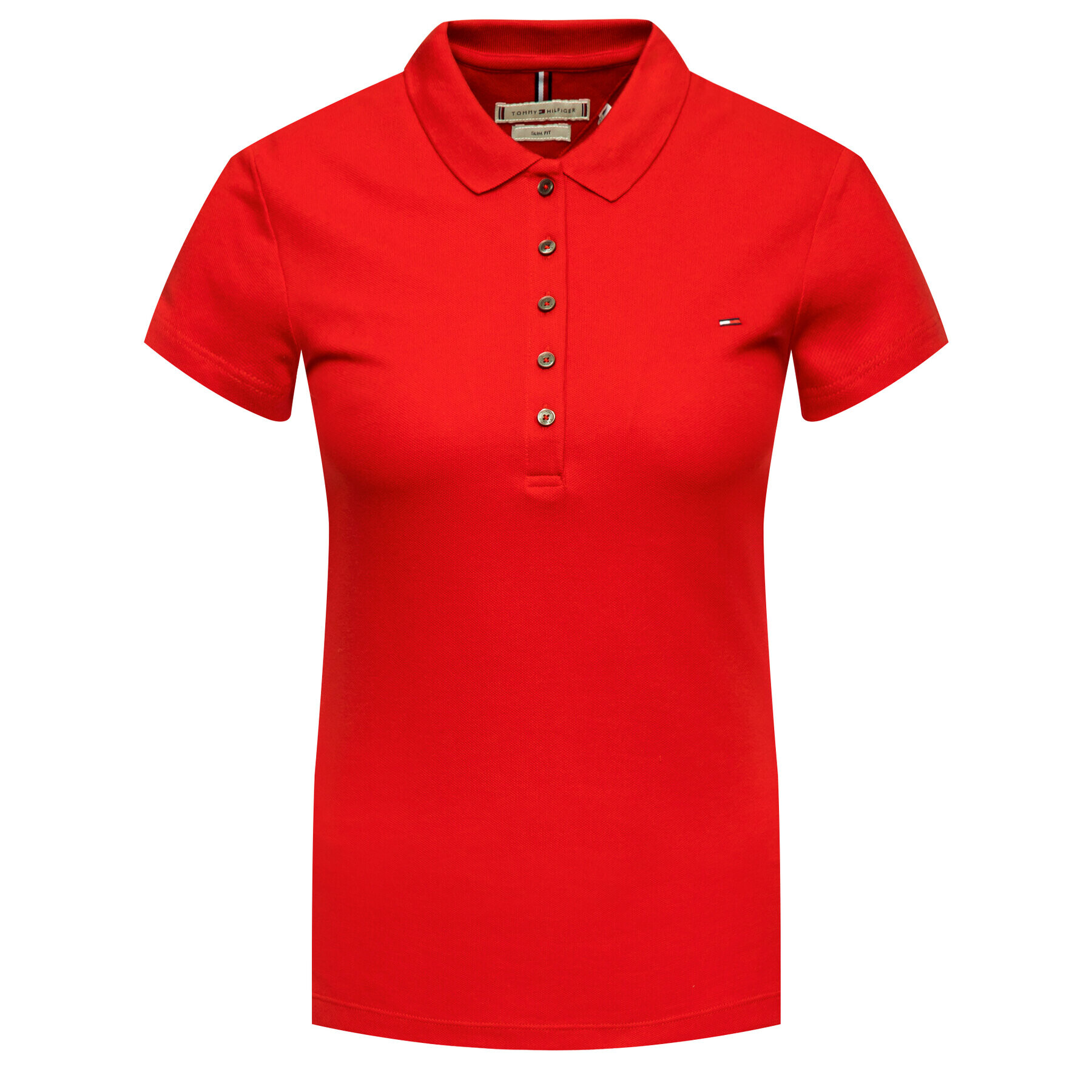 Tommy Hilfiger Polokošile New Chaira 1M57636661 Červená Slim Fit - Pepit.cz