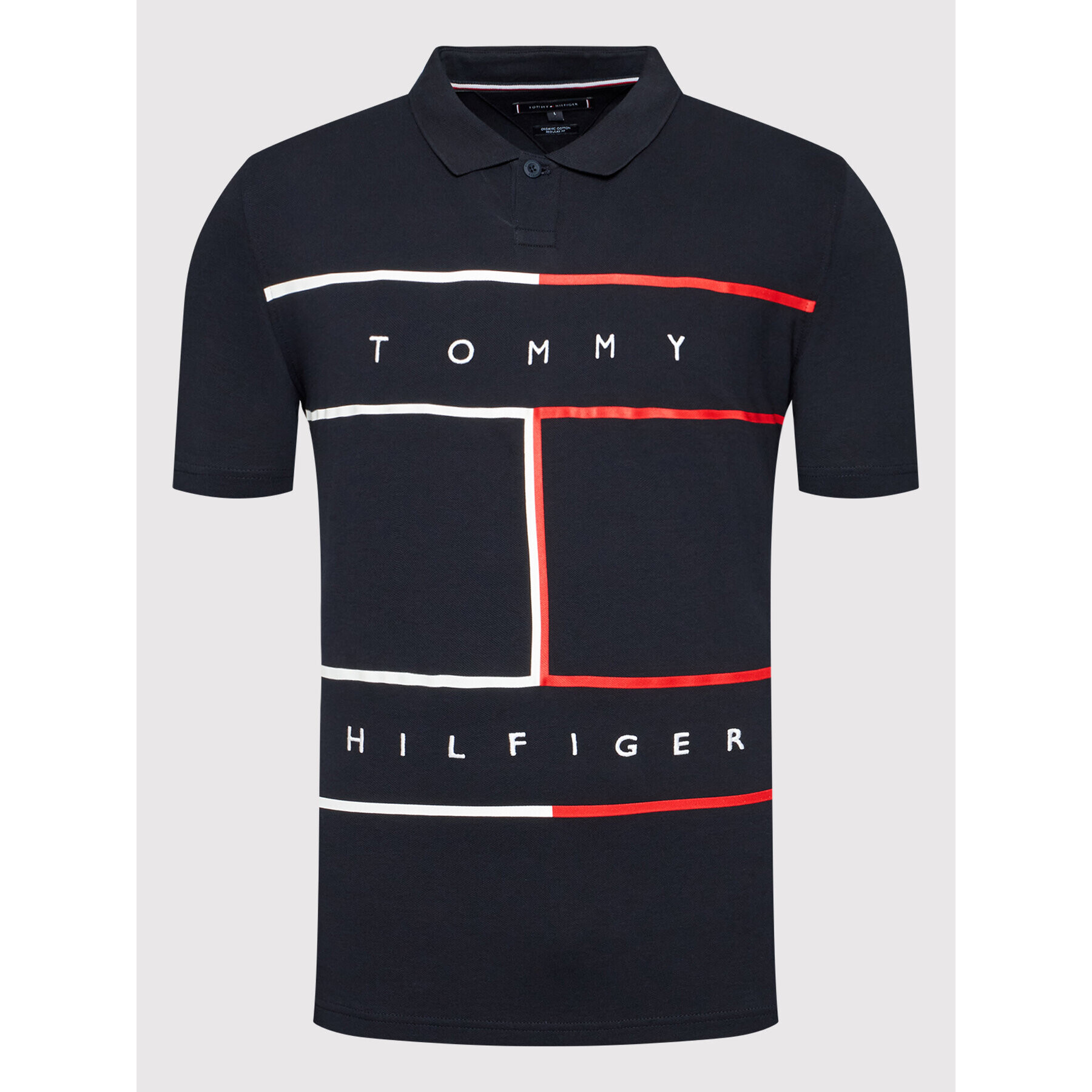 Tommy Hilfiger Polokošile Rwb Flag MW0MW25043 Tmavomodrá Regular Fit - Pepit.cz