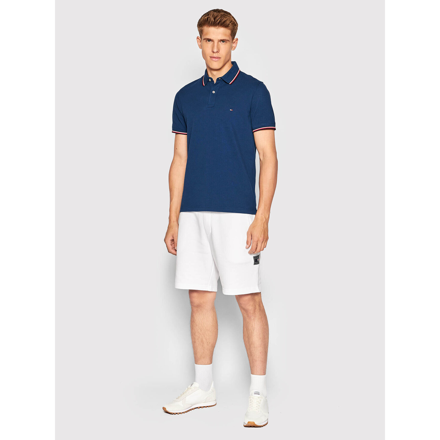 Tommy Hilfiger Polokošile Tipped MW0MW16054 Tmavomodrá Slim Fit - Pepit.cz