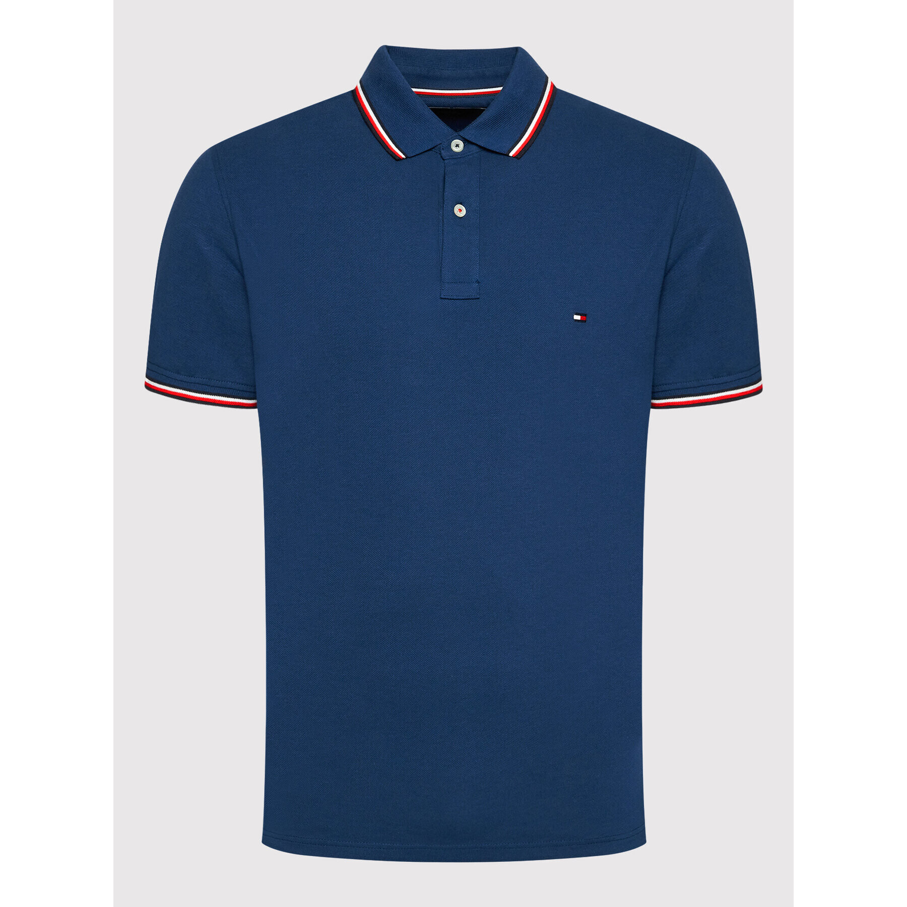 Tommy Hilfiger Polokošile Tipped MW0MW16054 Tmavomodrá Slim Fit - Pepit.cz