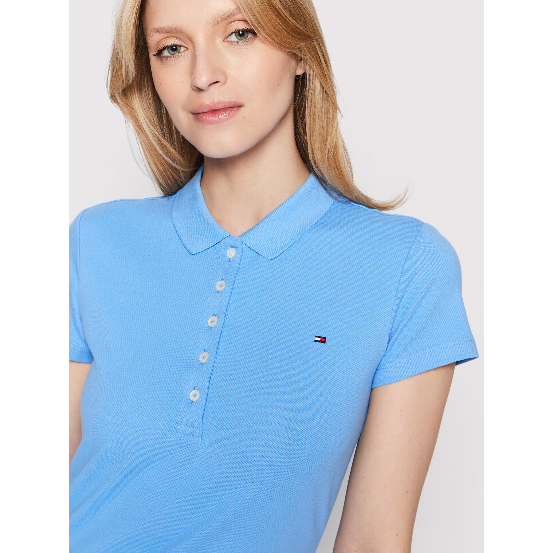 Tommy Hilfiger Polokošile WW0WW27947 Modrá Slim Fit - Pepit.cz