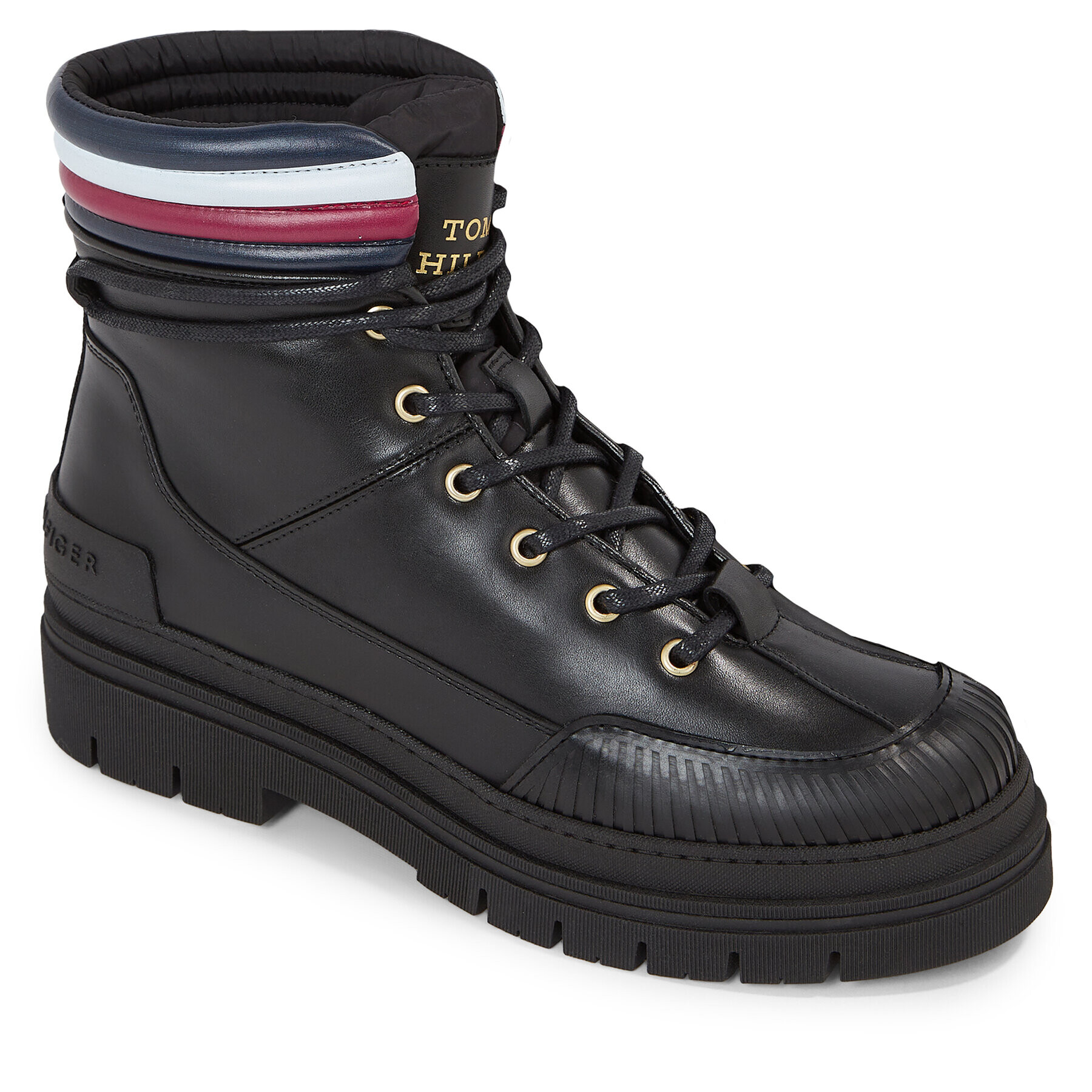 Tommy Hilfiger Polokozačky Corporate Feminine Outdoor Boot FW0FW07501 Černá - Pepit.cz