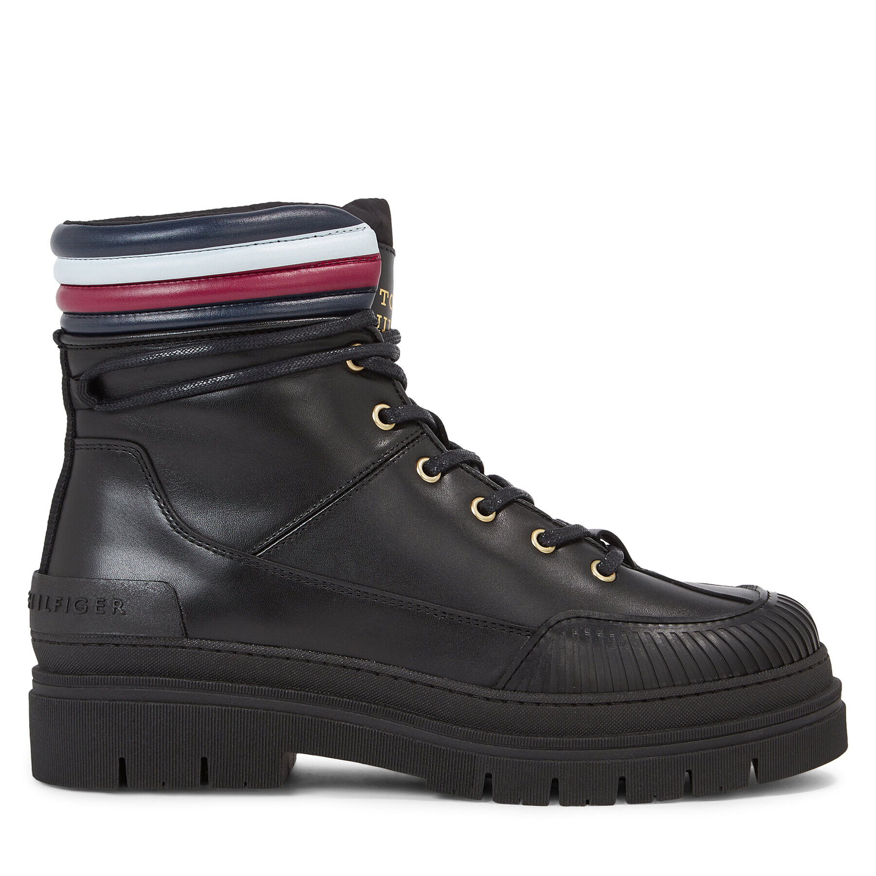 Tommy Hilfiger Polokozačky Corporate Feminine Outdoor Boot FW0FW07501 Černá - Pepit.cz