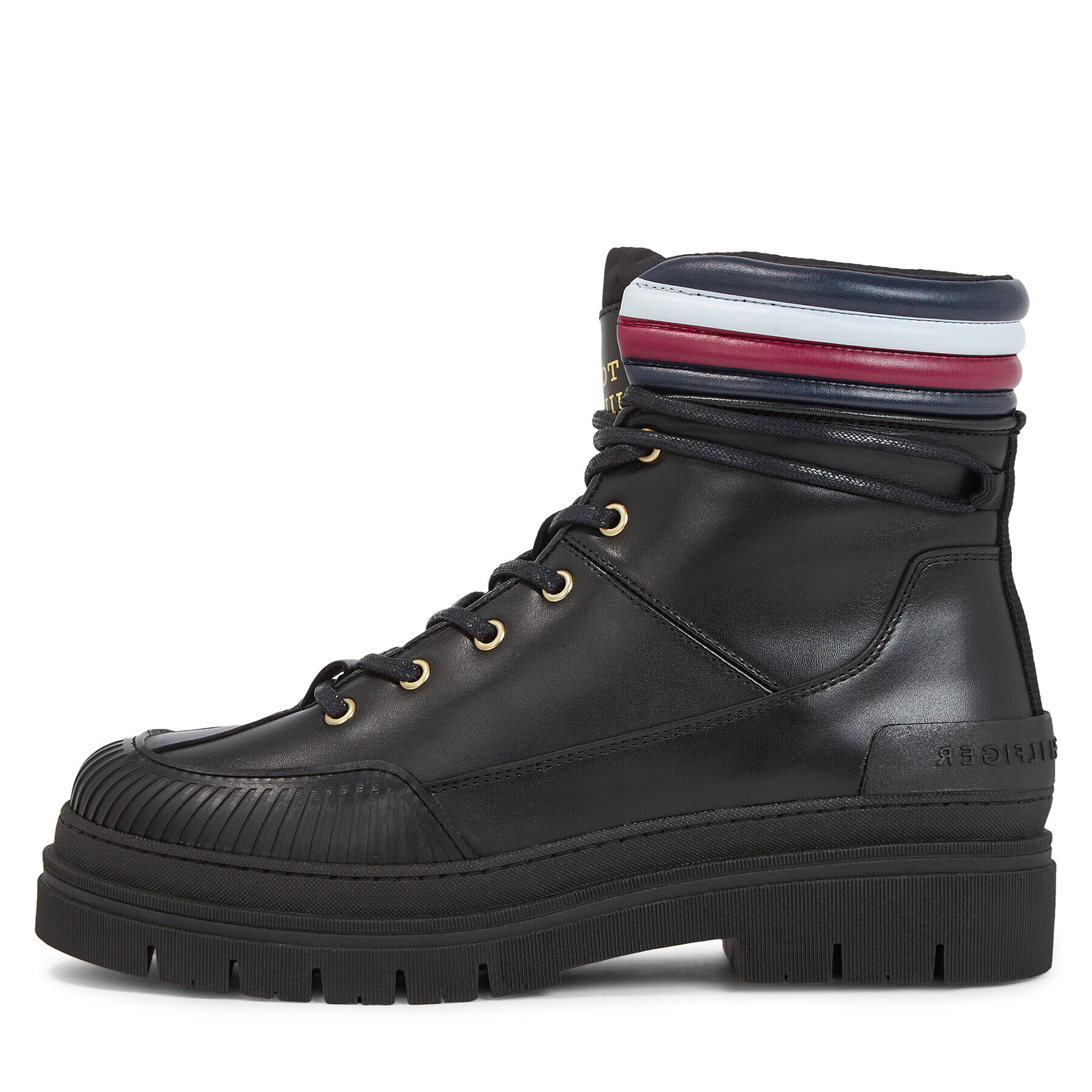 Tommy Hilfiger Polokozačky Corporate Feminine Outdoor Boot FW0FW07501 Černá - Pepit.cz