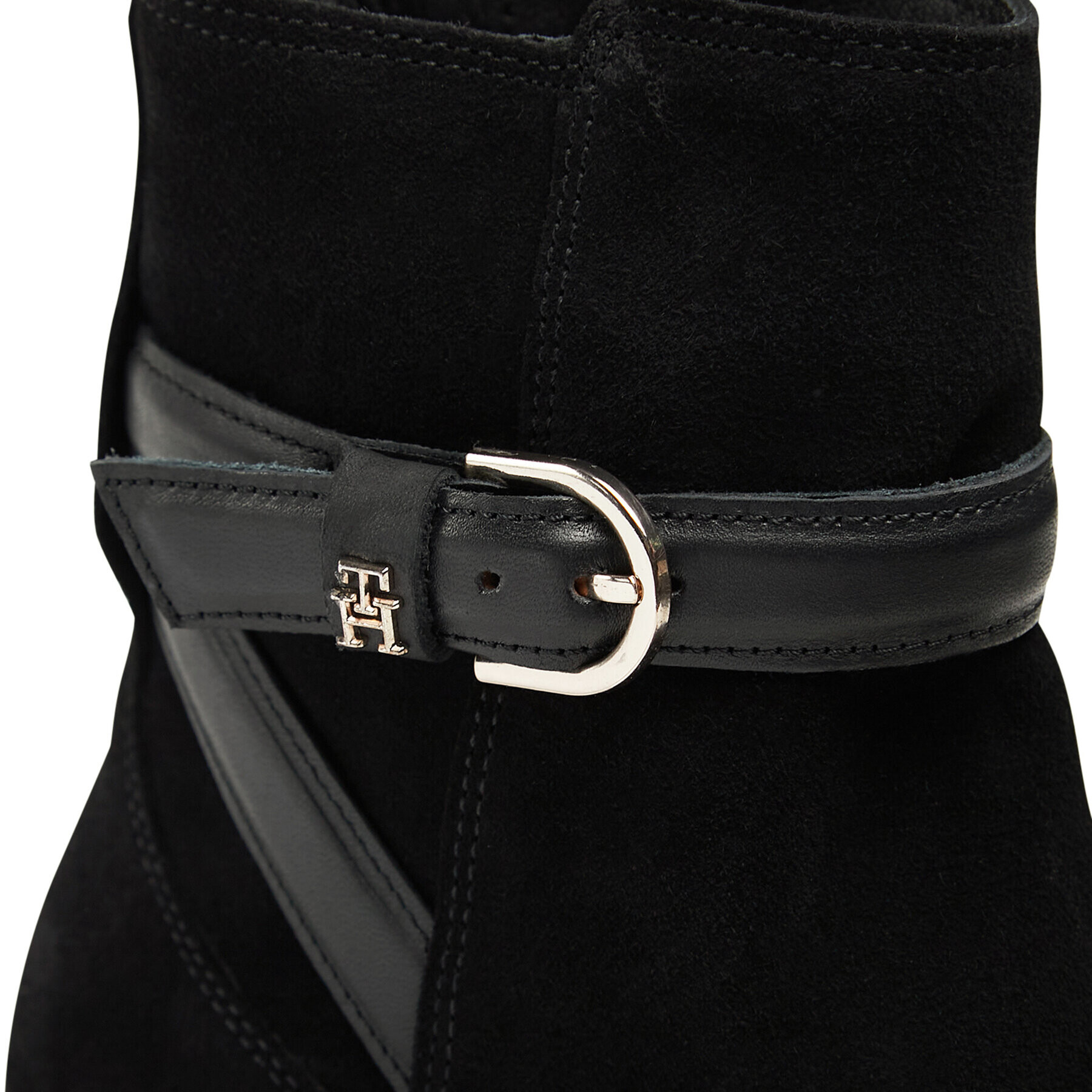 Tommy Hilfiger Polokozačky Elevated Essential Boot Suede FW0FW07482 Černá - Pepit.cz