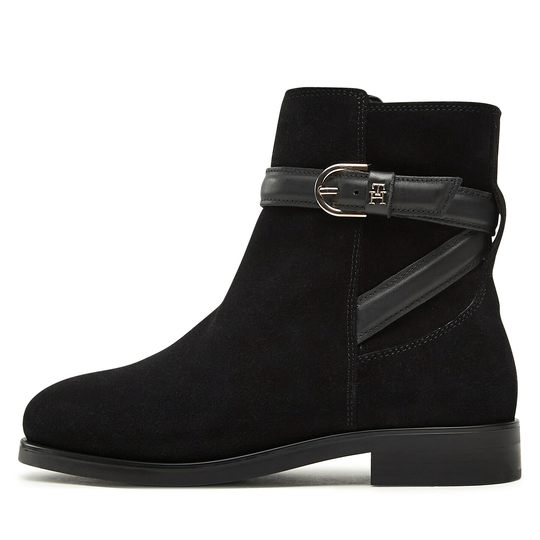 Tommy Hilfiger Polokozačky Elevated Essential Boot Suede FW0FW07482 Černá - Pepit.cz